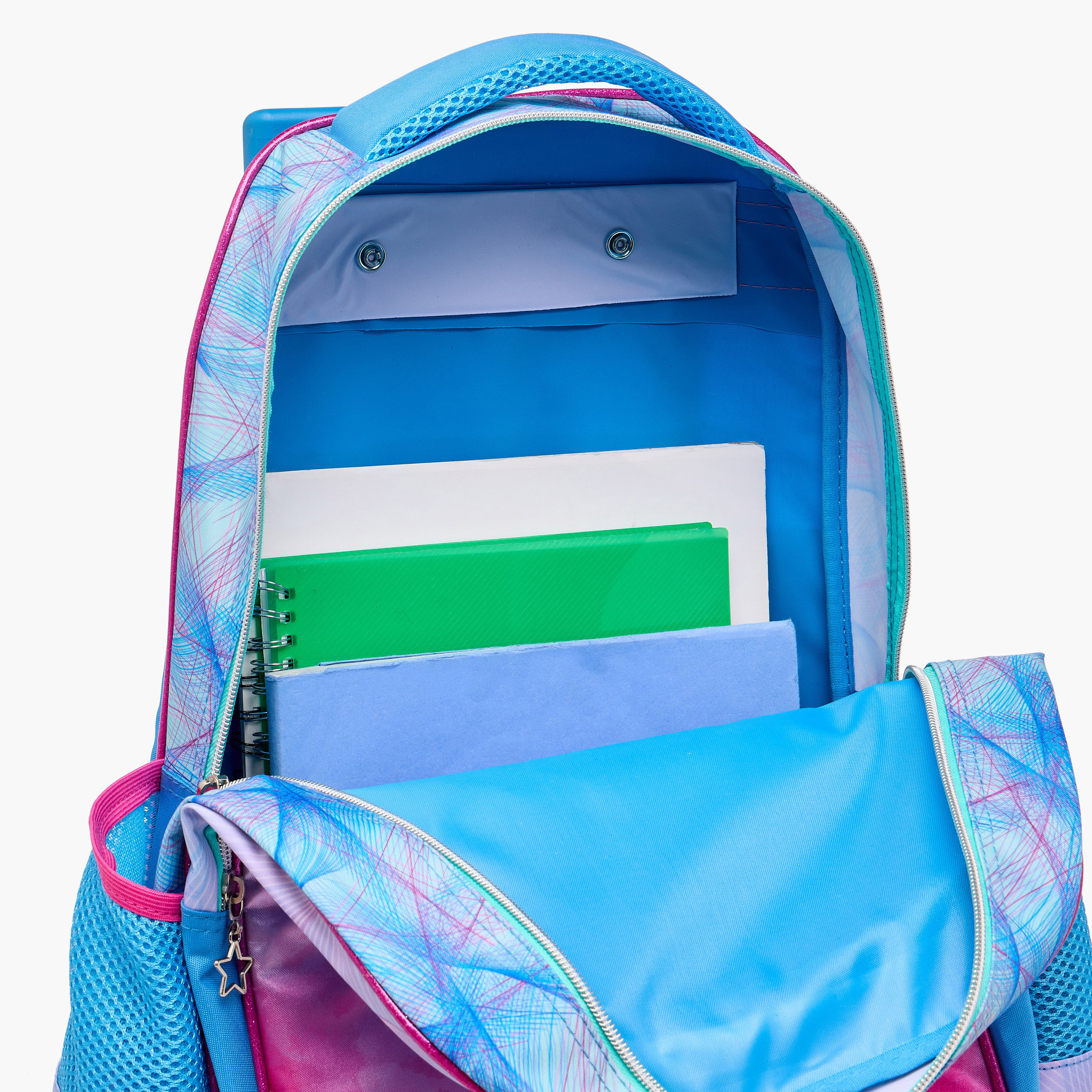 Juniors Printed 5-Piece School Trolley Bag Set for Girls 5-8 Years with Lunch Bag and Pencil Pouch -school-bagsandbackpacks-trolleybags-image-17