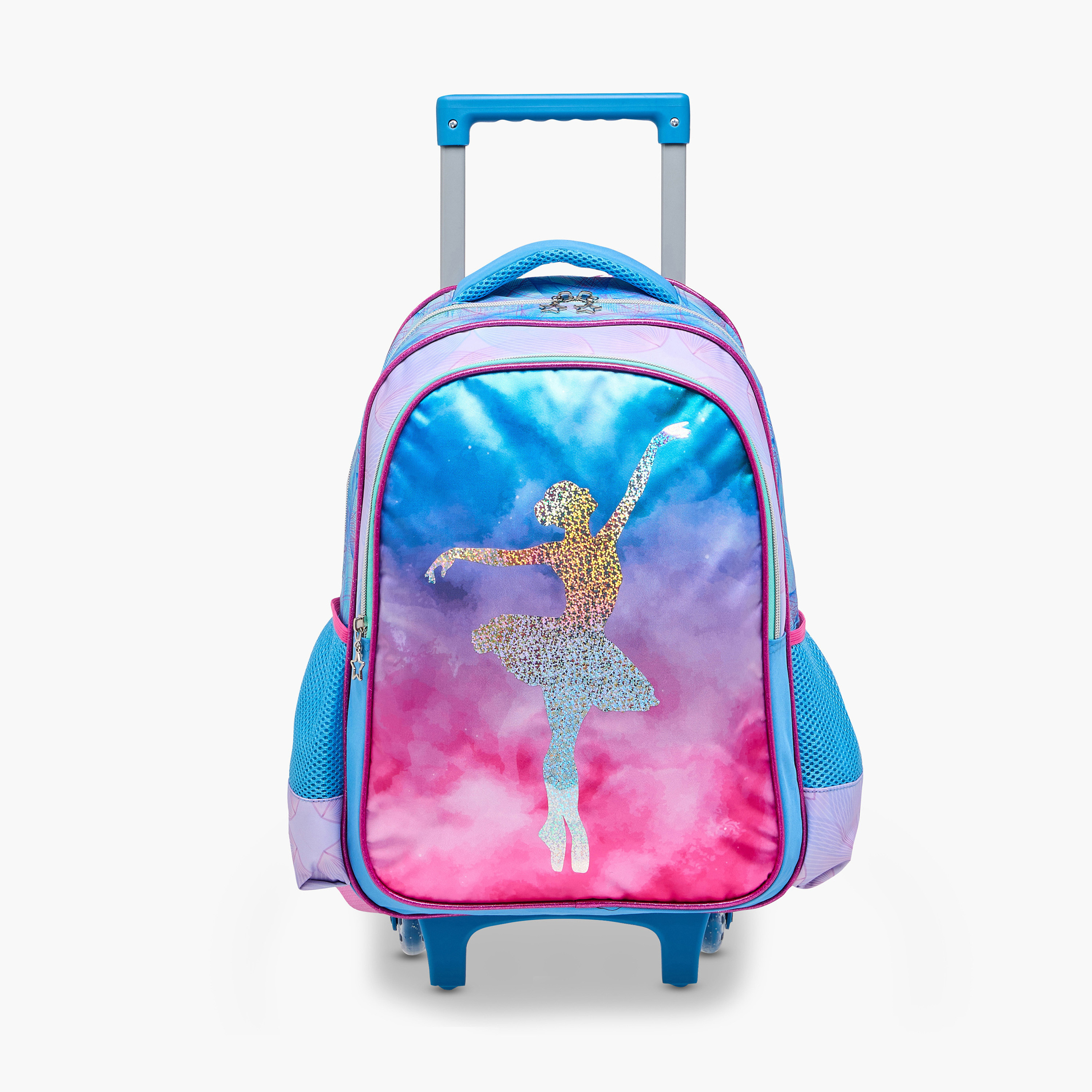 Juniors Printed 5-Piece School Trolley Bag Set for Girls 5-8 Years with Lunch Bag and Pencil Pouch -school-bagsandbackpacks-trolleybags-image-3