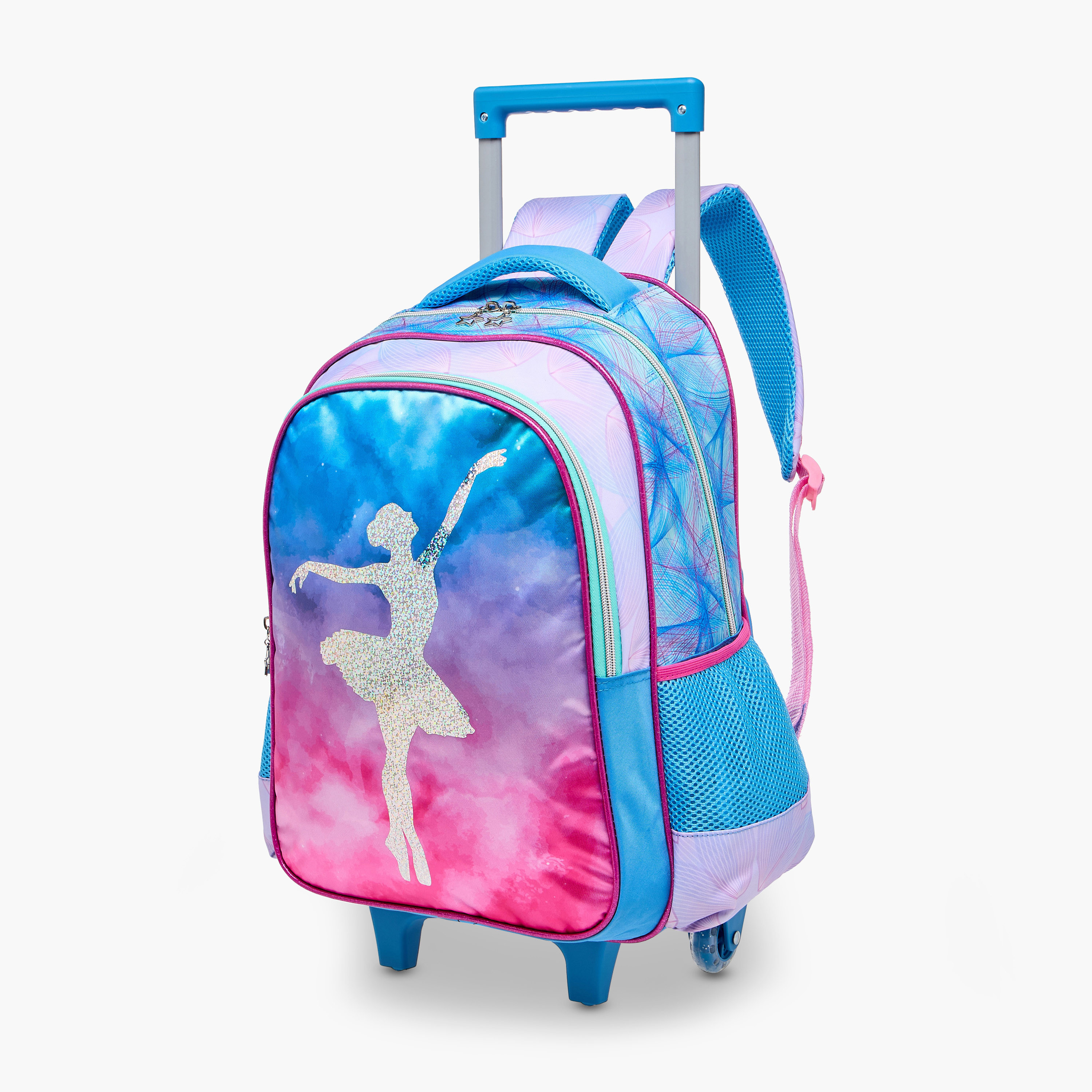 Juniors Printed 5-Piece School Trolley Bag Set for Girls 5-8 Years with Lunch Bag and Pencil Pouch -school-bagsandbackpacks-trolleybags-image-8