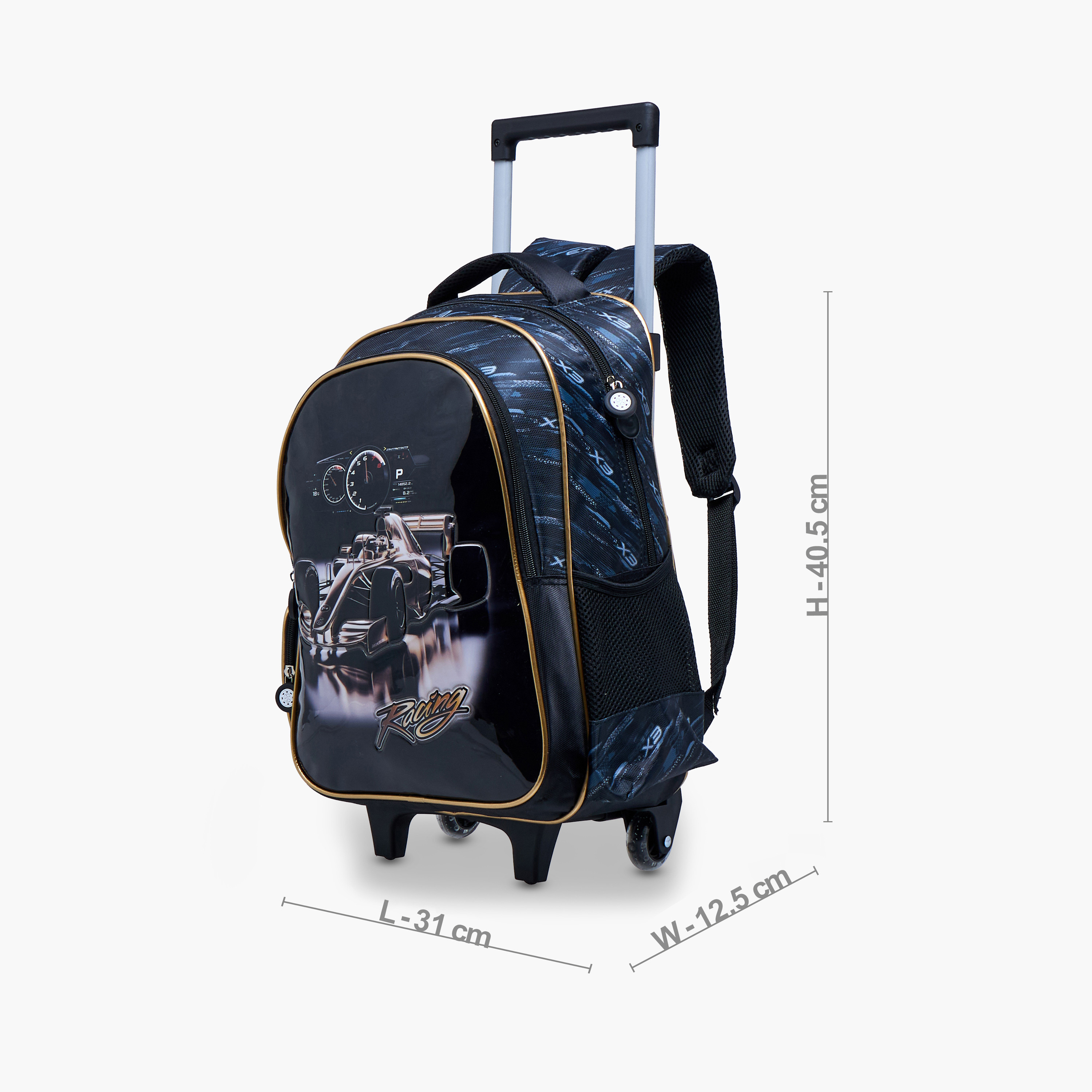 Juniors Printed 5-Piece School Trolley Bag Set for Boys 5-8 Years with Lunch Bag and Pencil Pouch -school-bagsandbackpacks-trolleybags-image-3