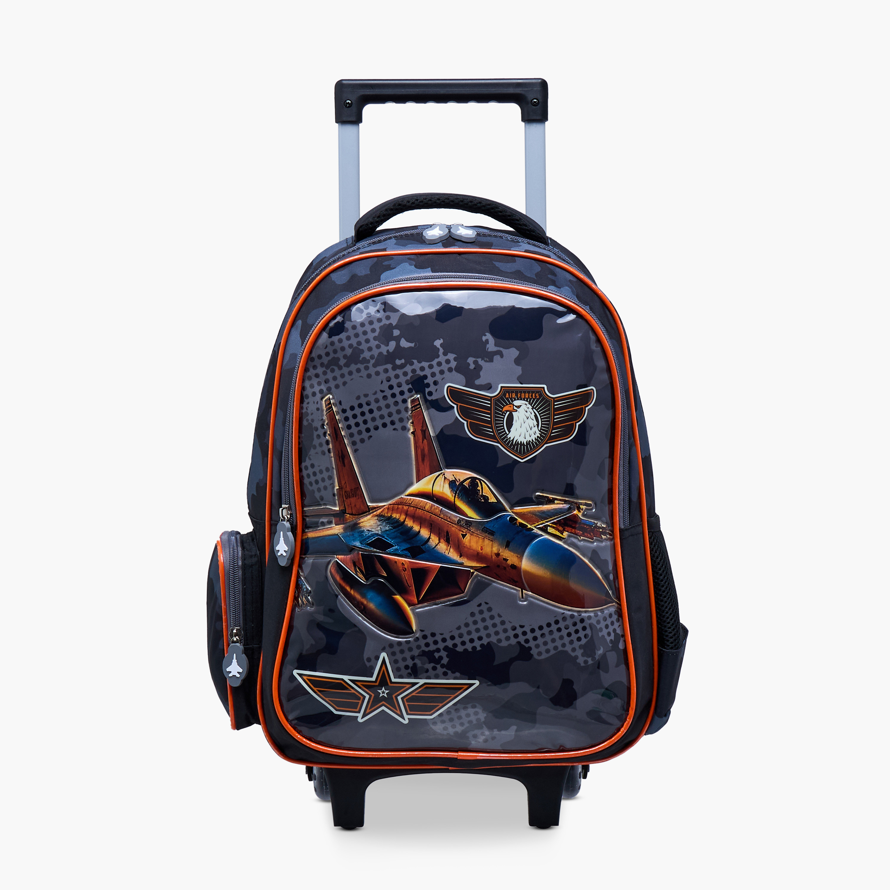 Juniors Printed 5-Piece School Trolley Bag Set for Boys 5-8 Years with Lunch Bag and Pencil Pouch -school-bagsandbackpacks-trolleybags-image-2