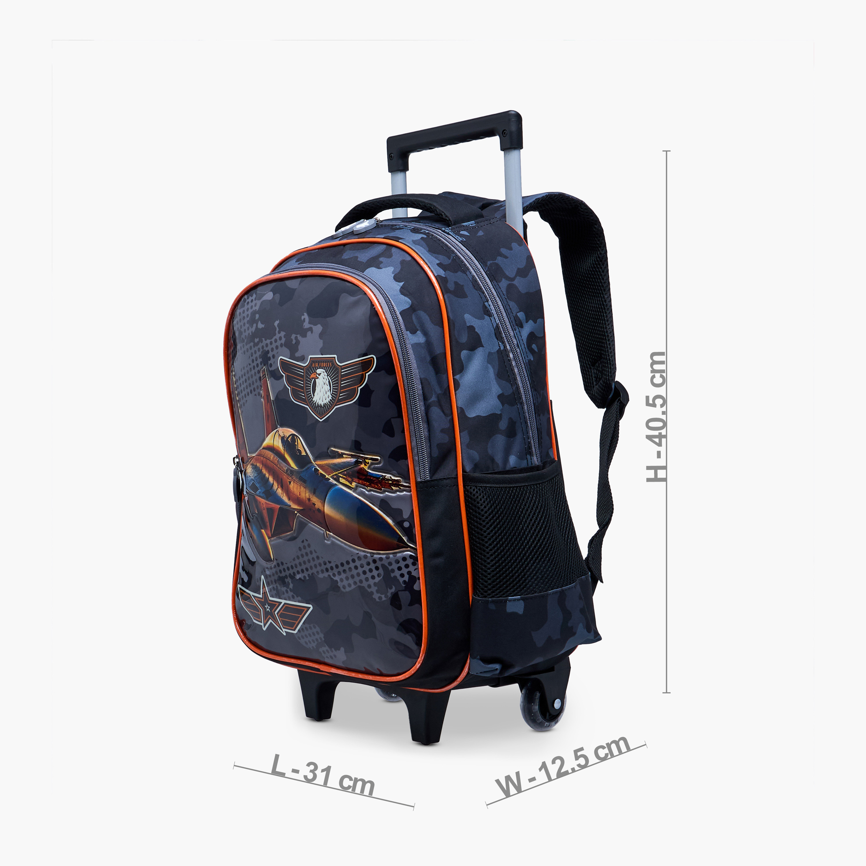 Juniors Printed 5-Piece School Trolley Bag Set for Boys 5-8 Years with Lunch Bag and Pencil Pouch -school-bagsandbackpacks-trolleybags-image-3
