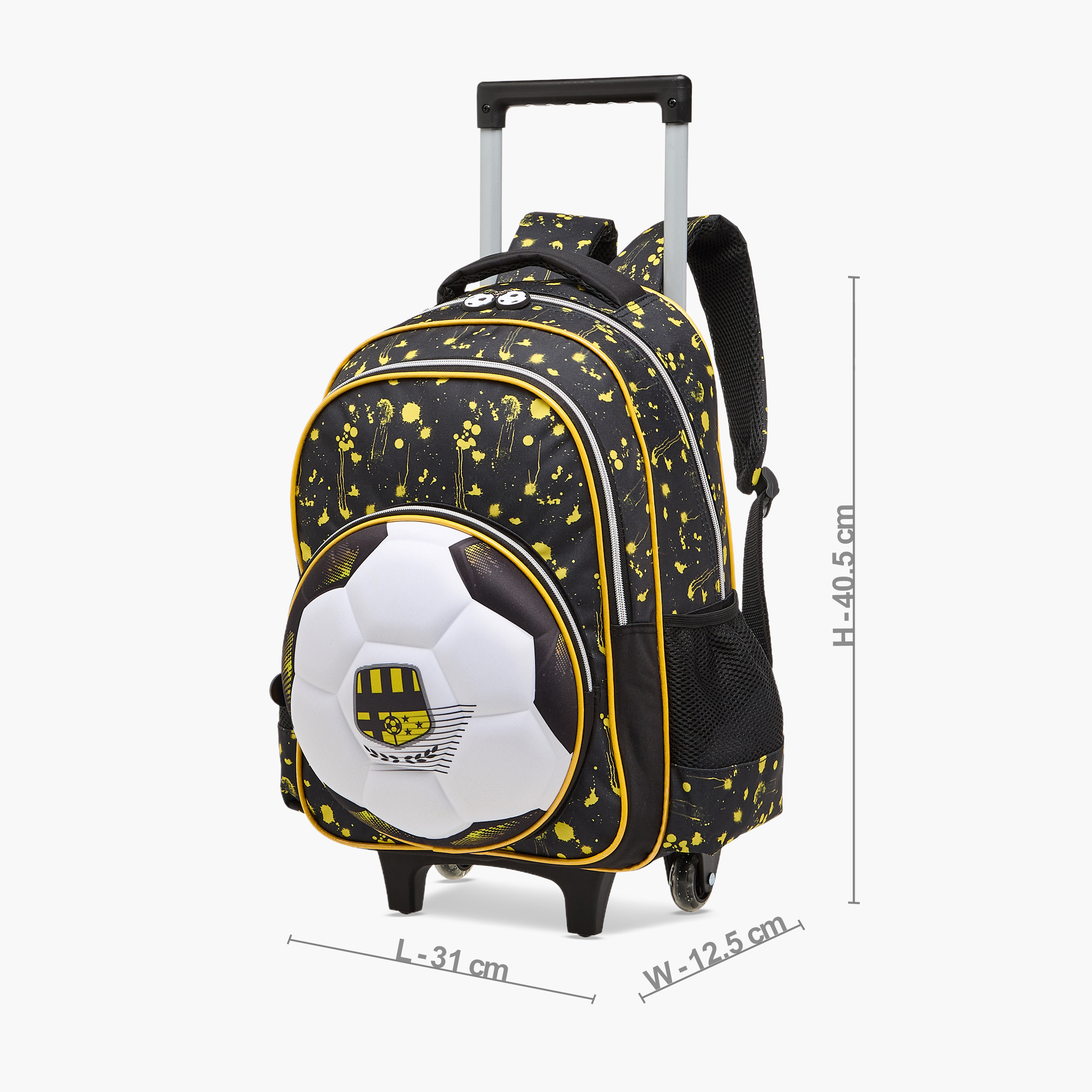 Juniors Football 5-Piece School Trolley Bag Set for Boys 5-8 Years with Lunch Bag and Pencil Pouch -school-bagsandbackpacks-trolleybags-image-3