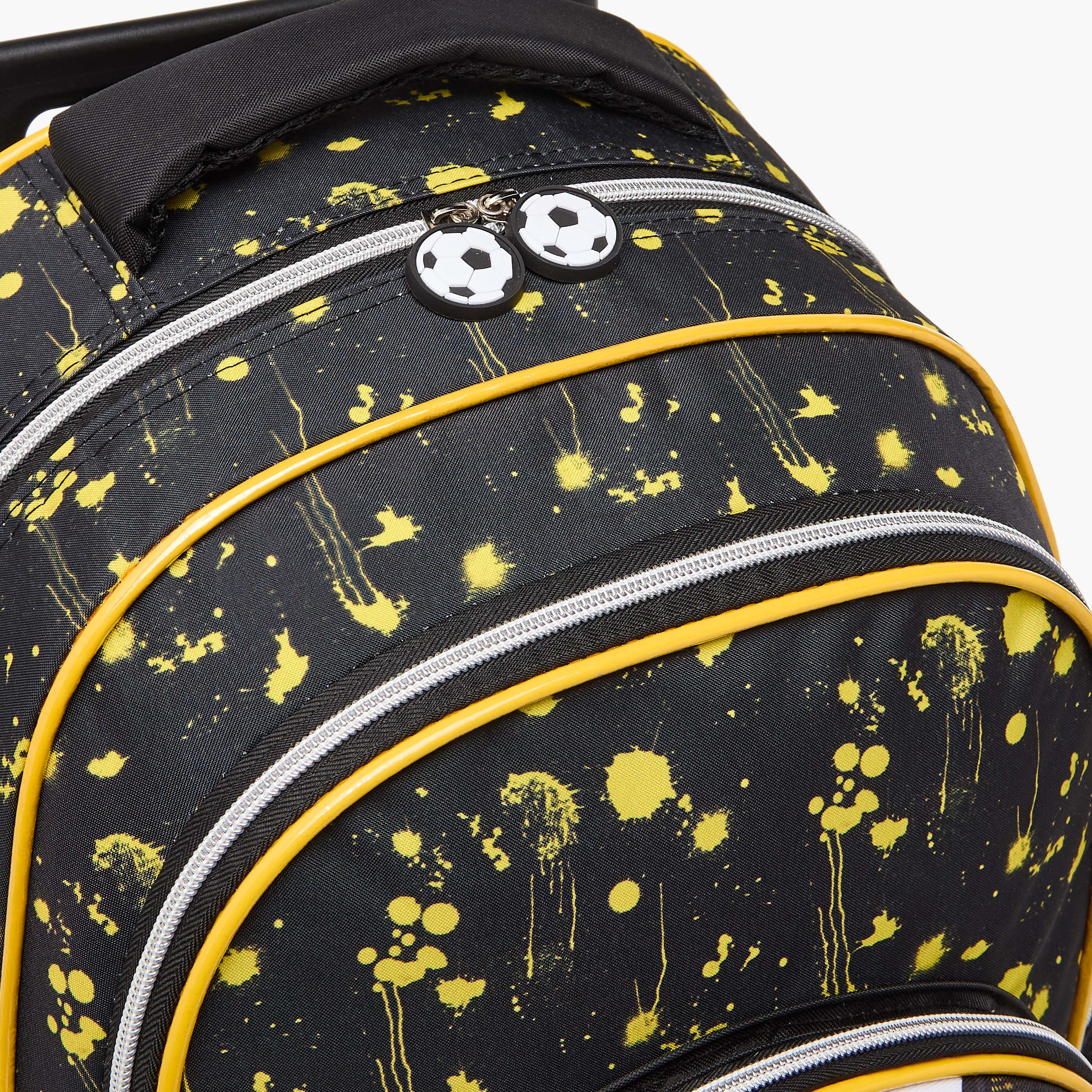 Juniors Football 5-Piece School Trolley Bag Set for Boys 5-8 Years with Lunch Bag and Pencil Pouch -school-bagsandbackpacks-trolleybags-image-8