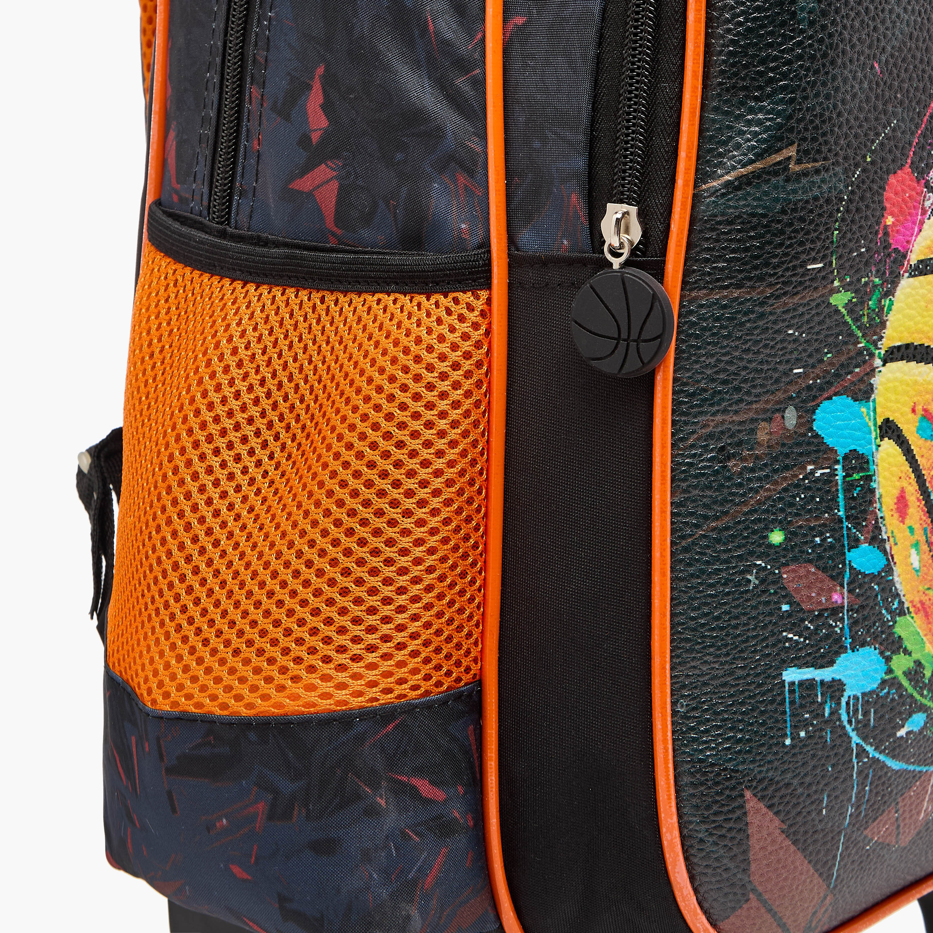 طقم شنطة ترولي مدرسية 5 قطع للأولاد 5-8 سنوات مع شنطة غداء ومقلمة بتصميم فضاء من جونيورز-school-bagsandbackpacks-trolleybags-image-1