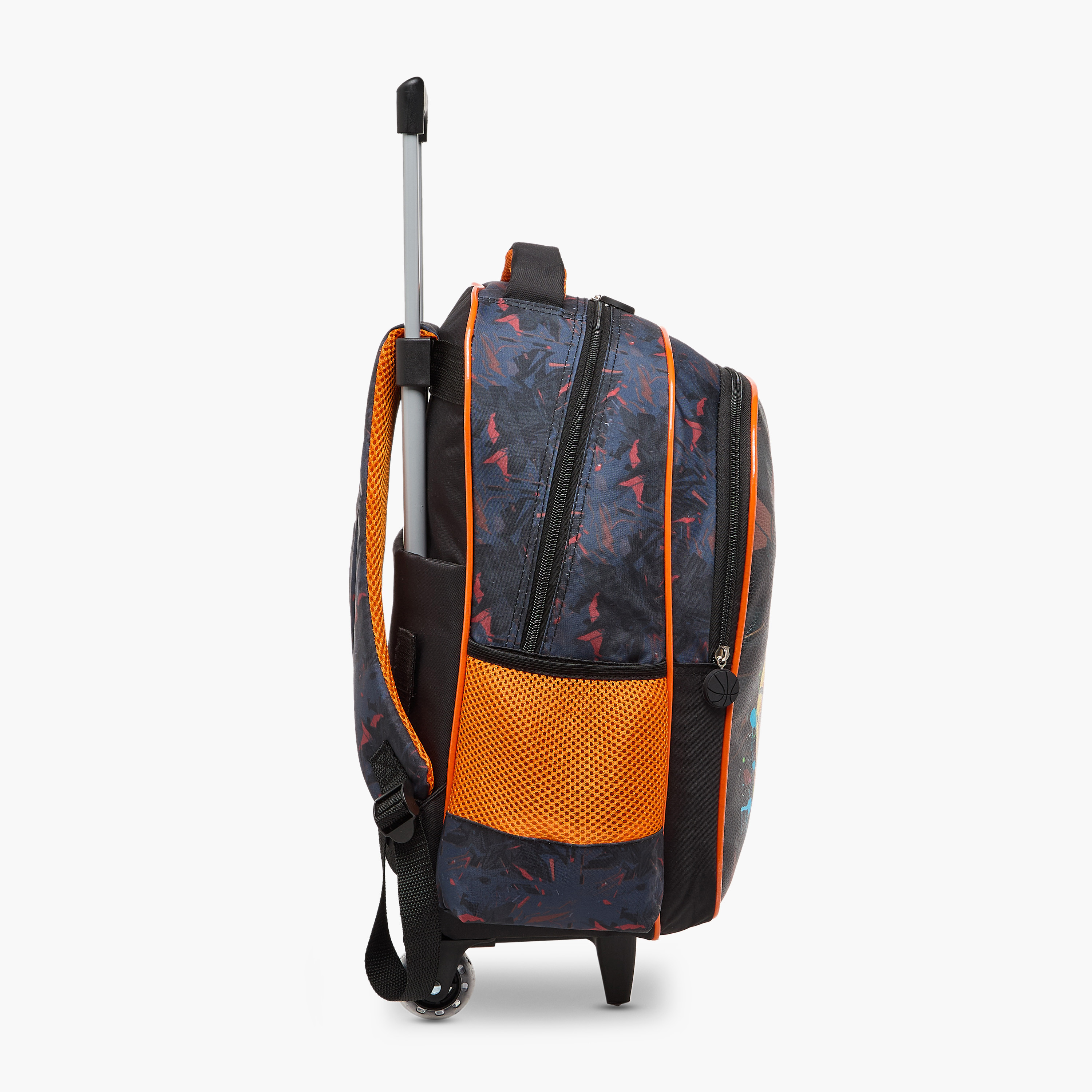 طقم شنطة ترولي مدرسية 5 قطع للأولاد 5-8 سنوات مع شنطة غداء ومقلمة بتصميم فضاء من جونيورز-school-bagsandbackpacks-trolleybags-image-7