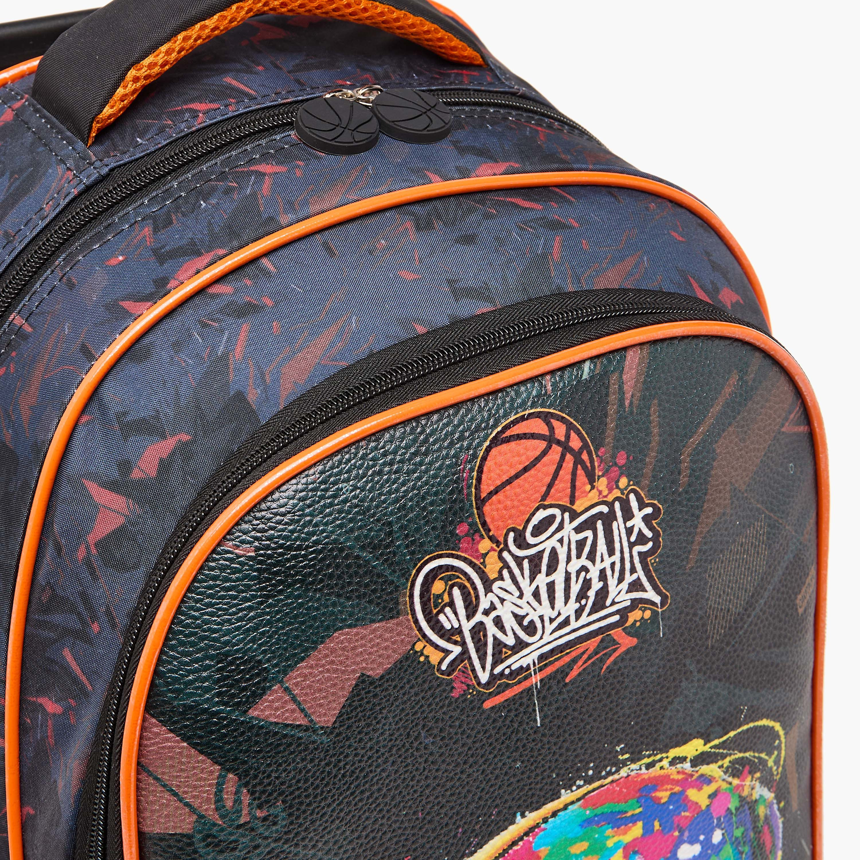 طقم شنطة ترولي مدرسية 5 قطع للأولاد 5-8 سنوات مع شنطة غداء ومقلمة بتصميم فضاء من جونيورز-school-bagsandbackpacks-trolleybags-image-2