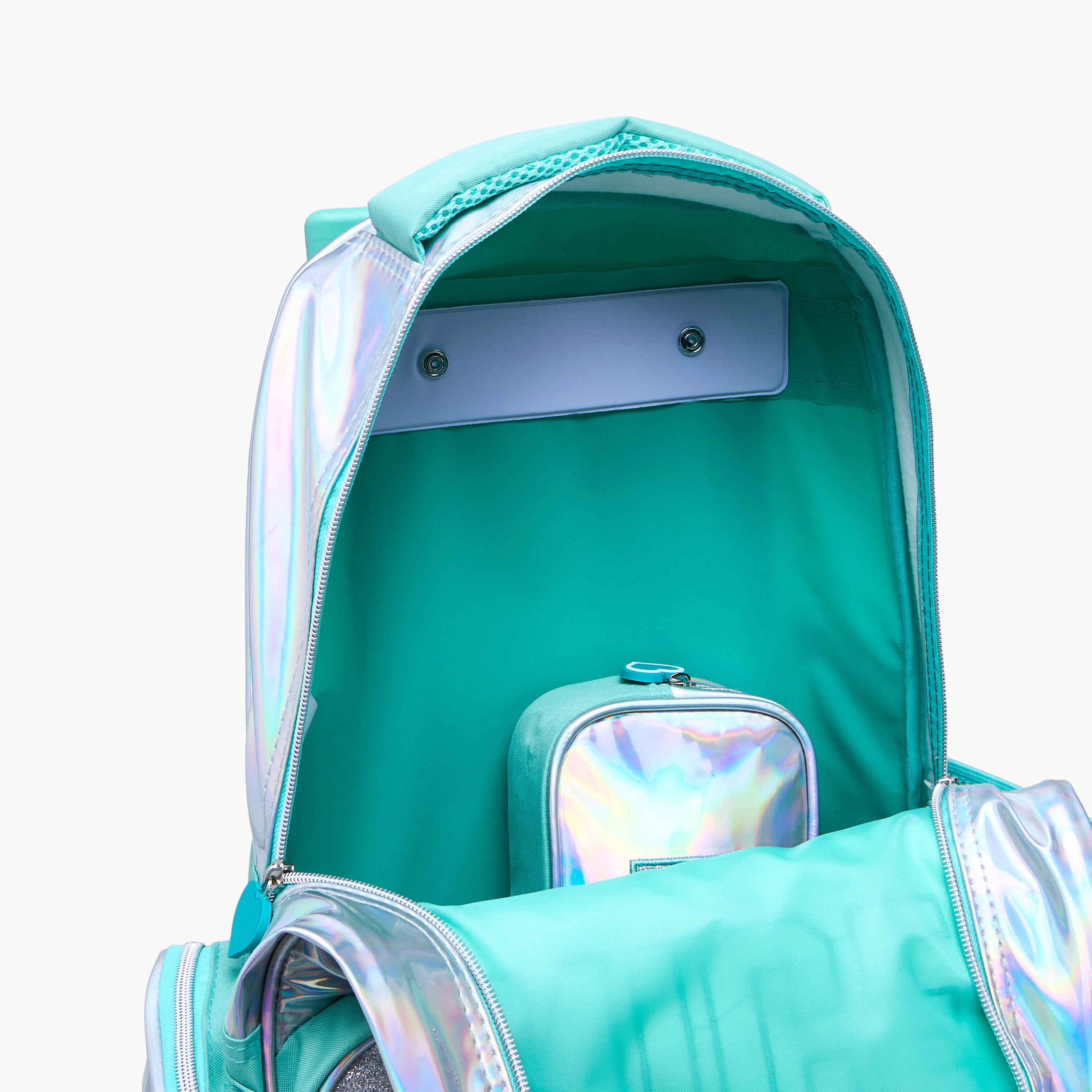 Juniors Metallic 5-Piece School Trolley Bag Set for Girls 5-8 Years with Lunch Bag and Pencil Pouch -school-bagsandbackpacks-trolleybags-image-15