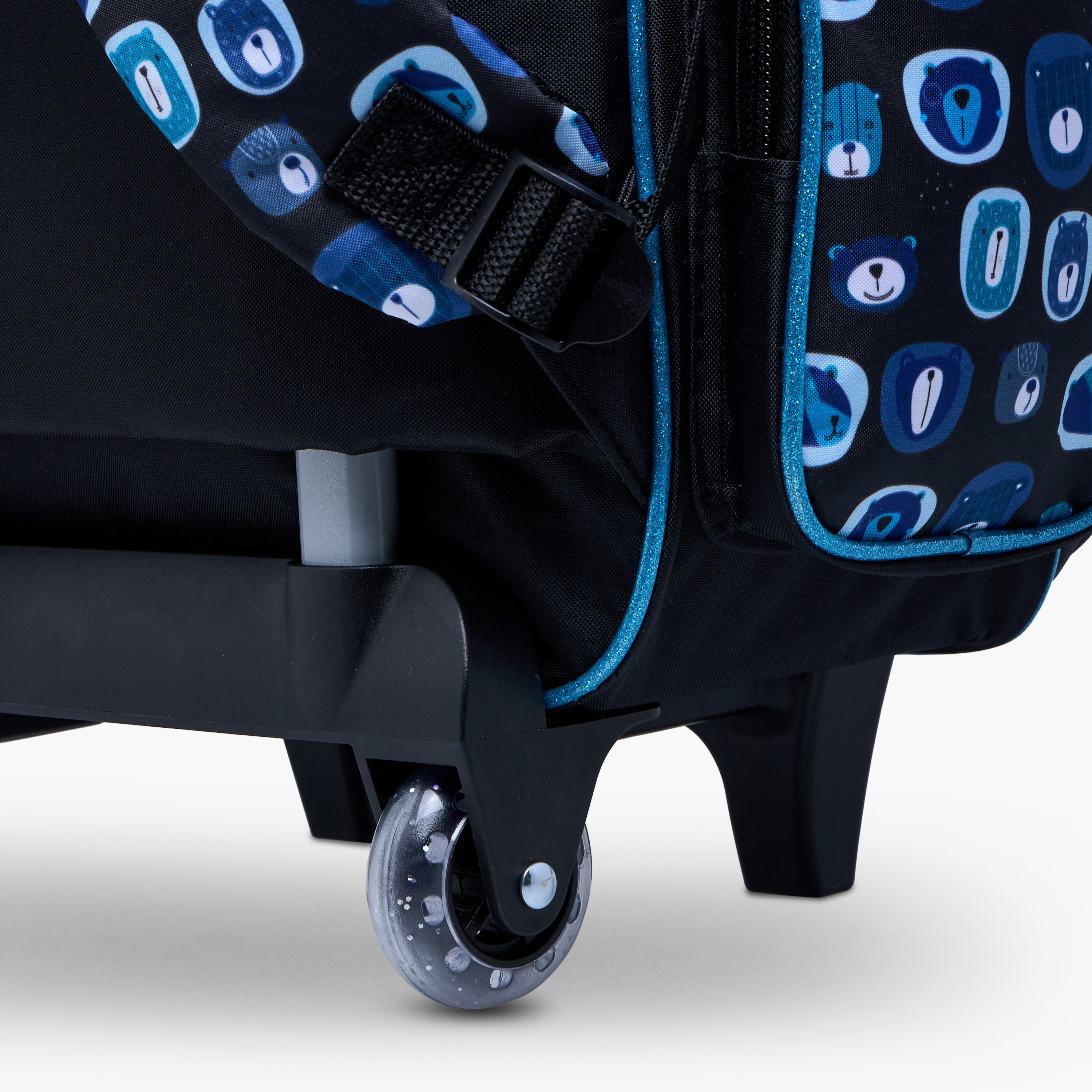 طقم شنطة ترولي مدرسية 5 قطع للأولاد 5-8 سنوات مع شنطة غداء ومقلمة بطبعات حيوانات من جونيورز-school-bagsandbackpacks-trolleybags-image-1