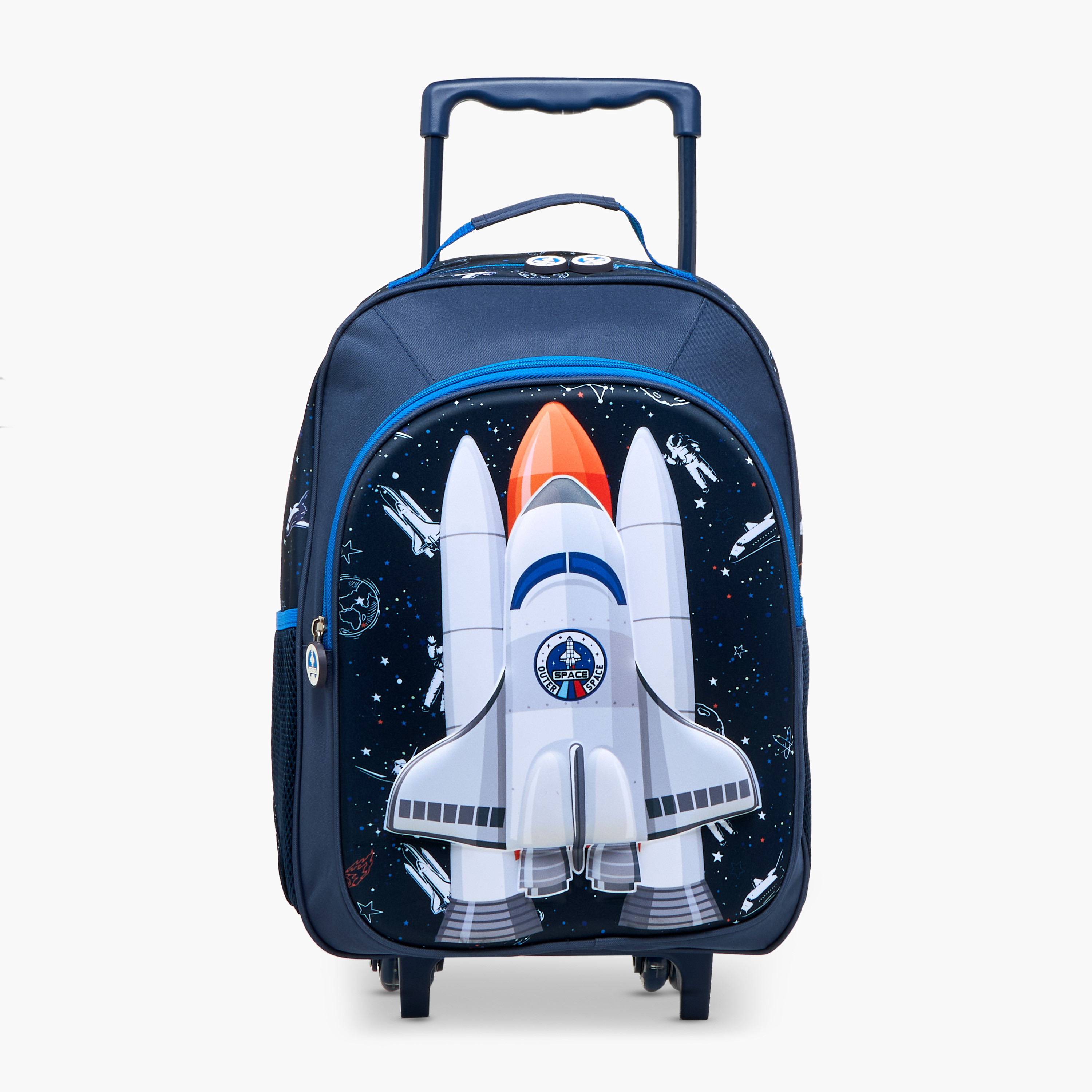 Juniors Space Rocket Print 5-Piece Trolley Backpack Set - 16 inches-school-bagsandbackpacks-trolleybags-image-4