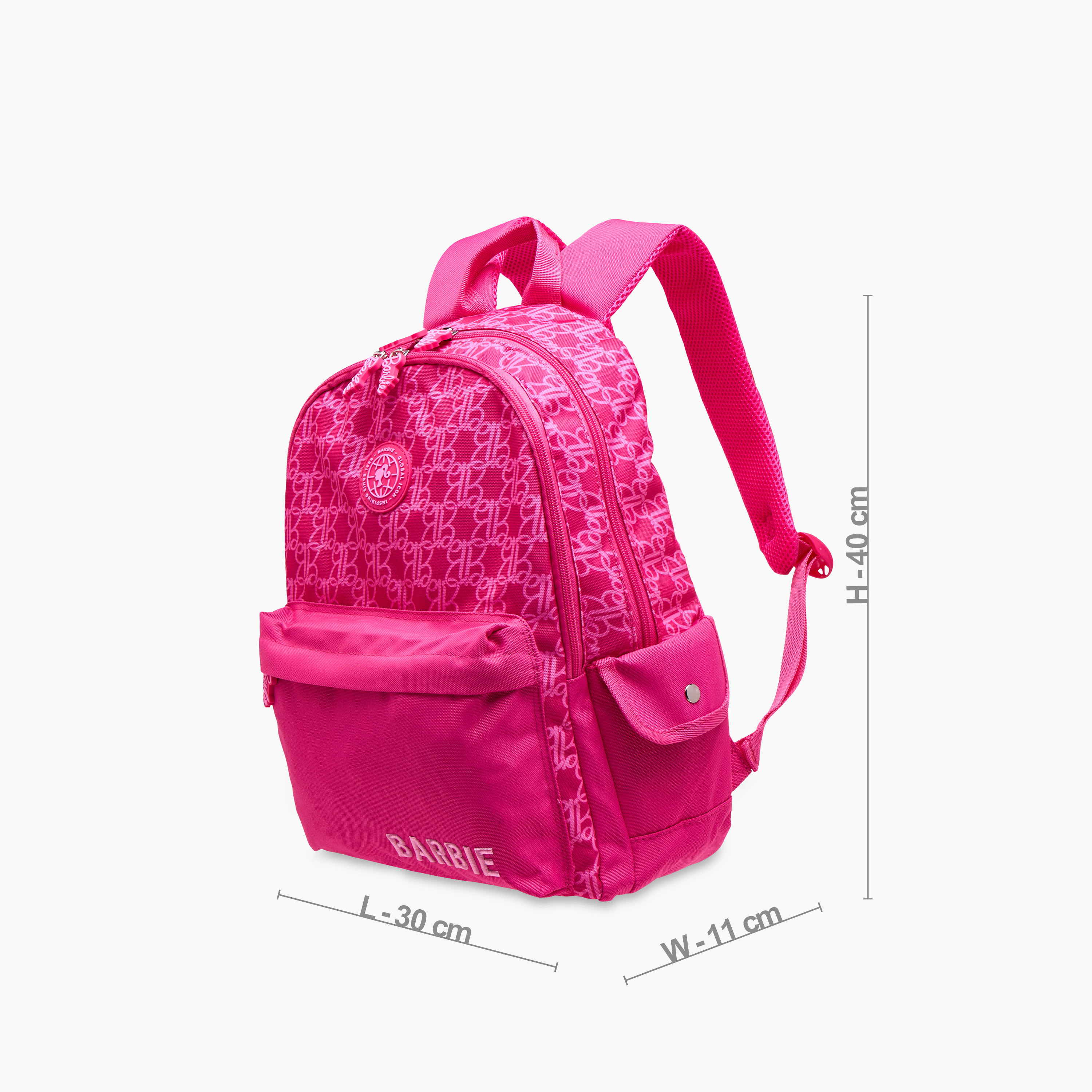 Barbie Printed Backpack with Adjustable Straps and Zip Closure - 16 inches-school-bagsandbackpacks-backpacks-image-2