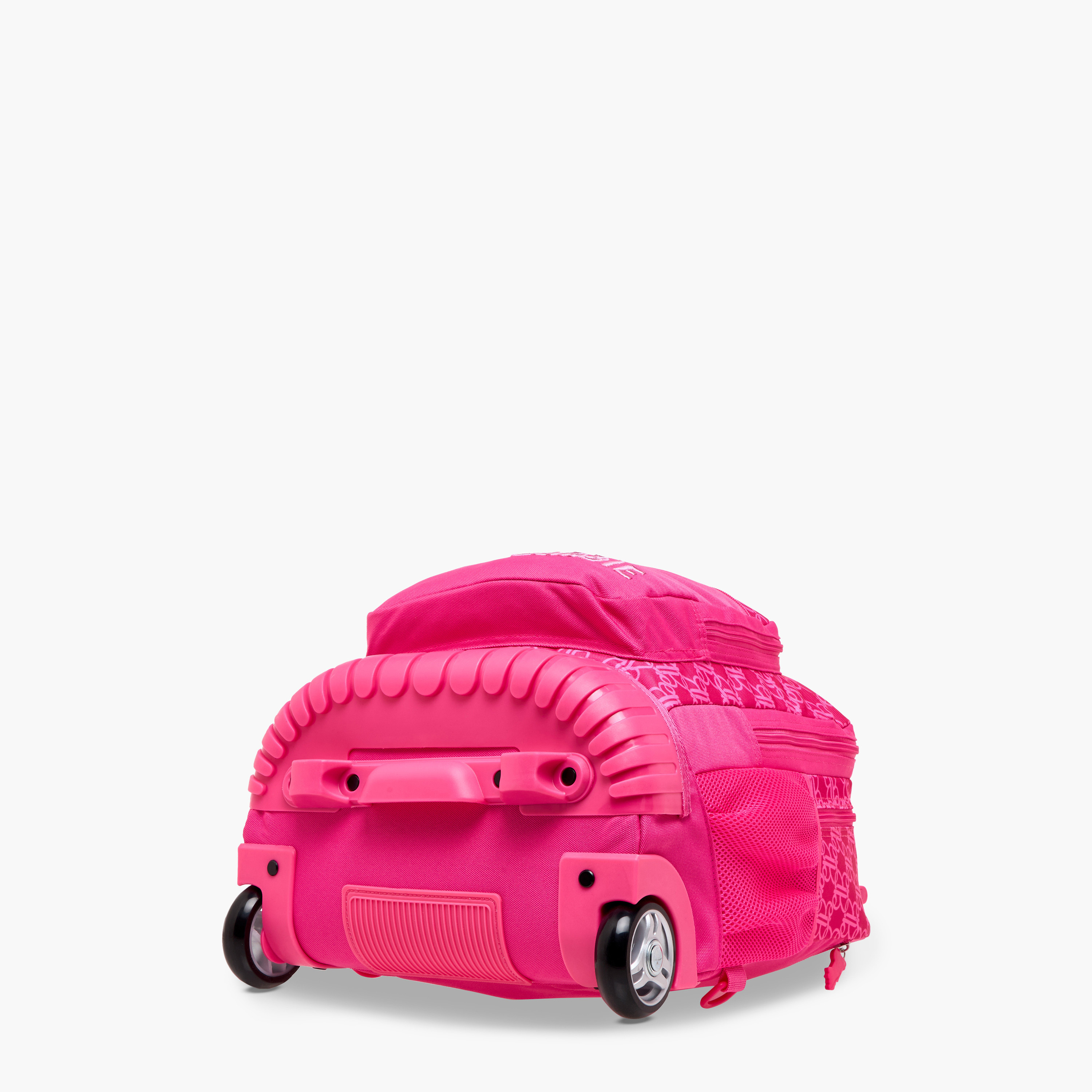 Barbie Print Trolley Backpack with Retractable Handle - 16 inches-school-bagsandbackpacks-trolleybags-image-14