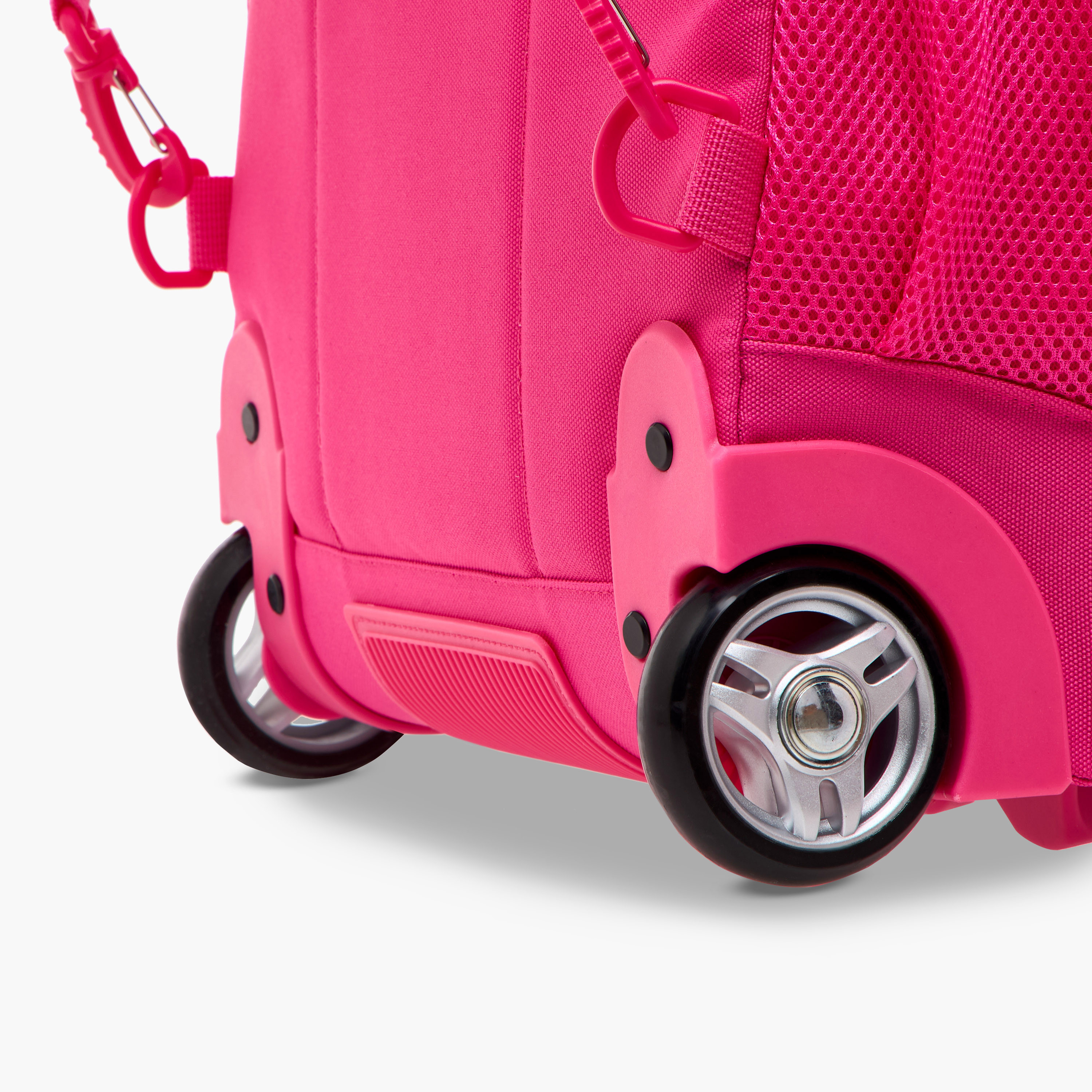 Barbie Print Trolley Backpack with Retractable Handle - 16 inches-school-bagsandbackpacks-trolleybags-image-15