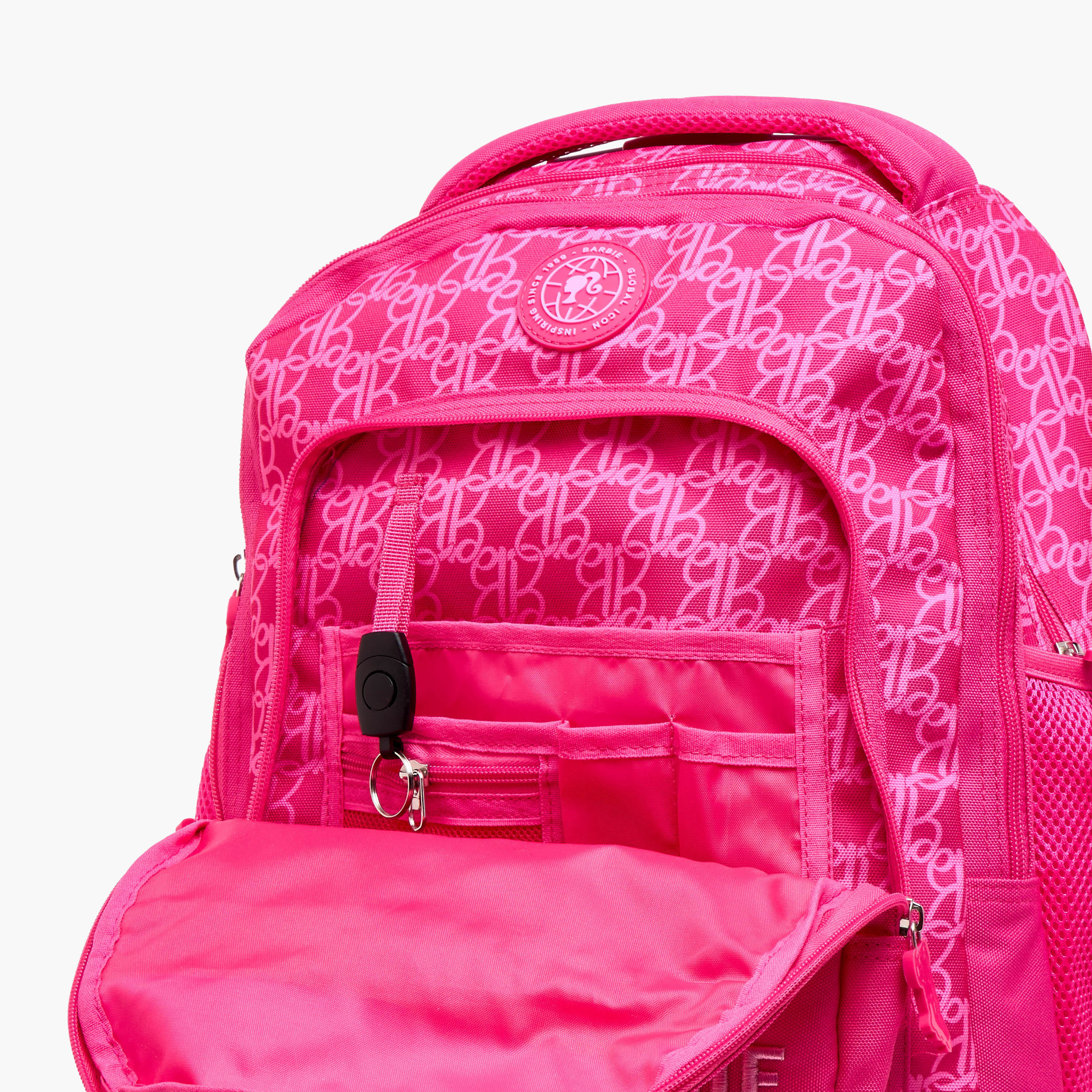 Barbie Print Trolley Backpack with Retractable Handle - 16 inches-school-bagsandbackpacks-trolleybags-image-17