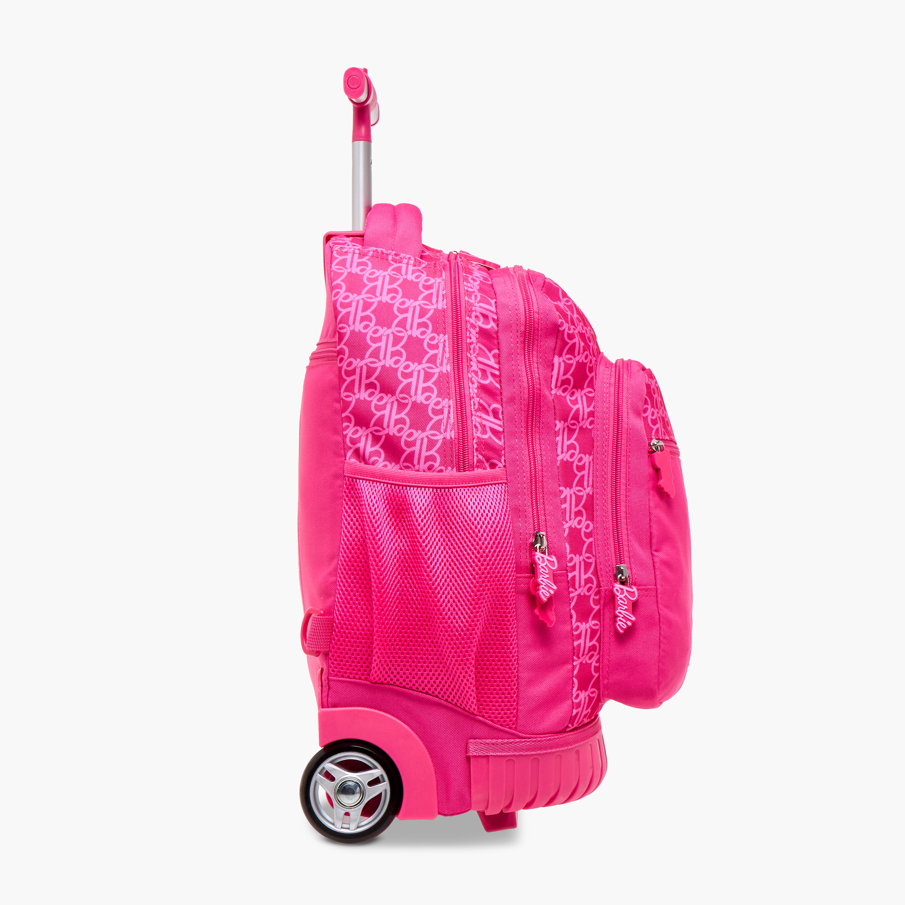 Barbie Print Trolley Backpack with Retractable Handle - 16 inches-school-bagsandbackpacks-trolleybags-image-5