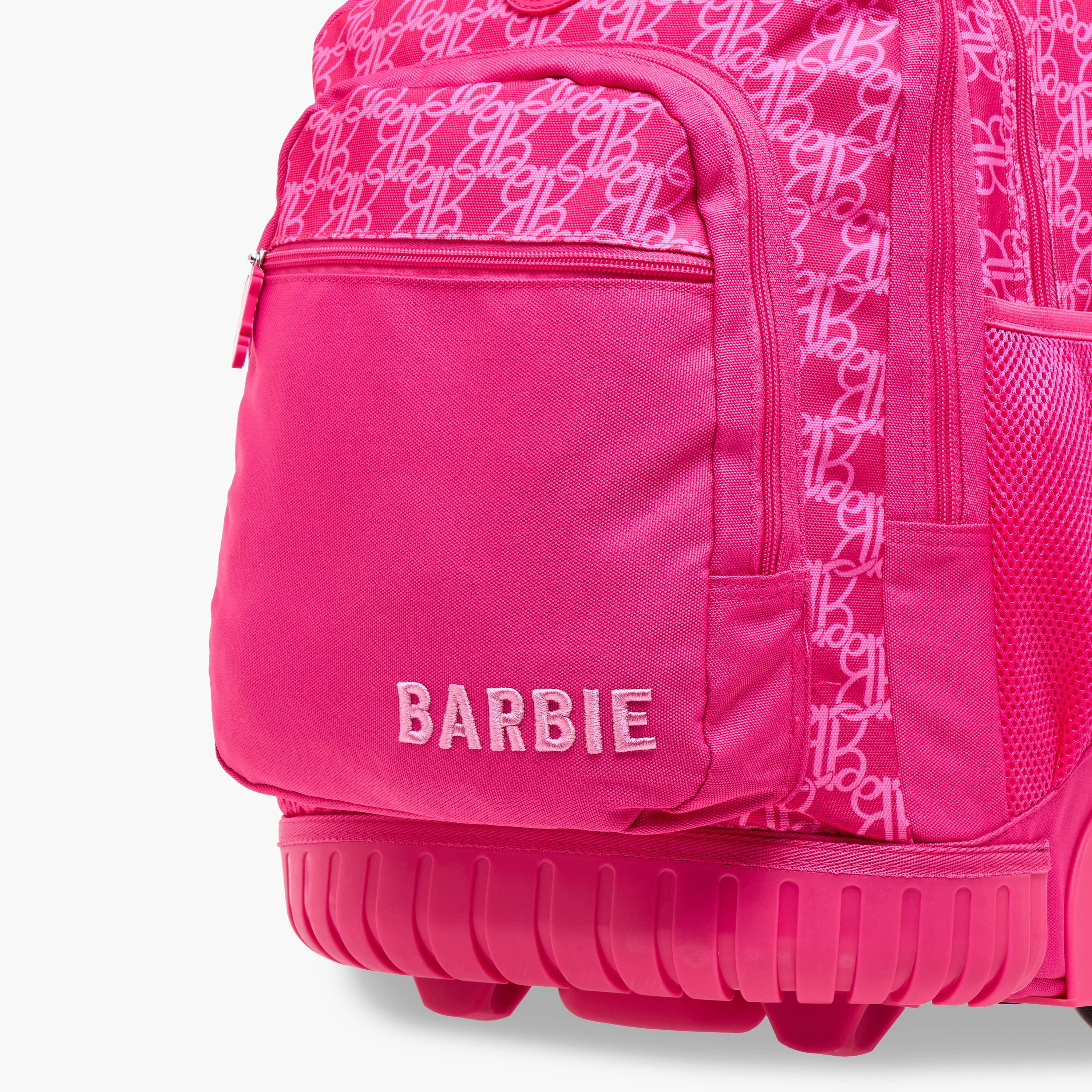 Barbie Print Trolley Backpack with Retractable Handle - 16 inches-school-bagsandbackpacks-trolleybags-image-11