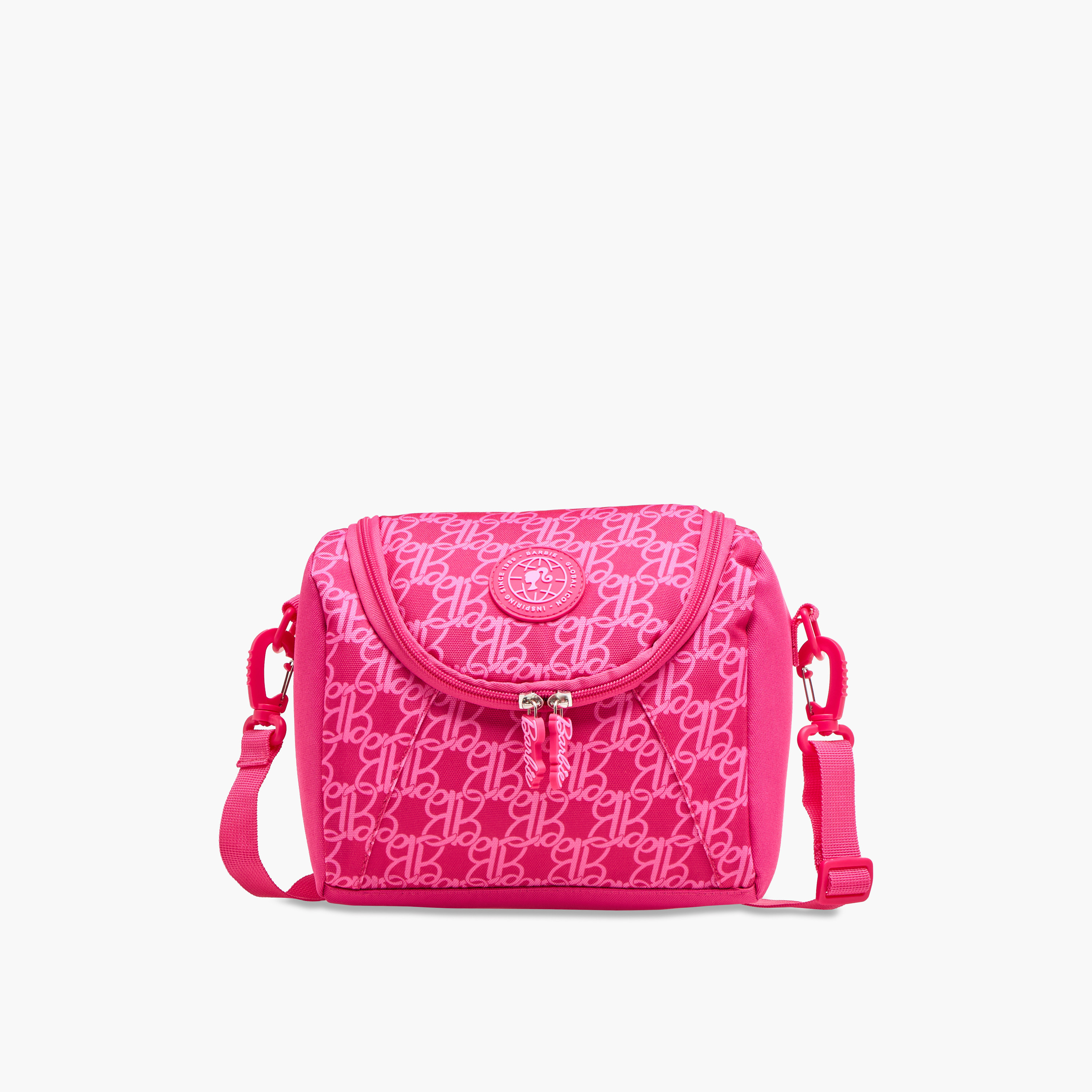 شنطة غداء بسحاب إغلاق وحزام قابل للفصل وطبعات باربي-school-lunchessentials-lunchbags-image-1