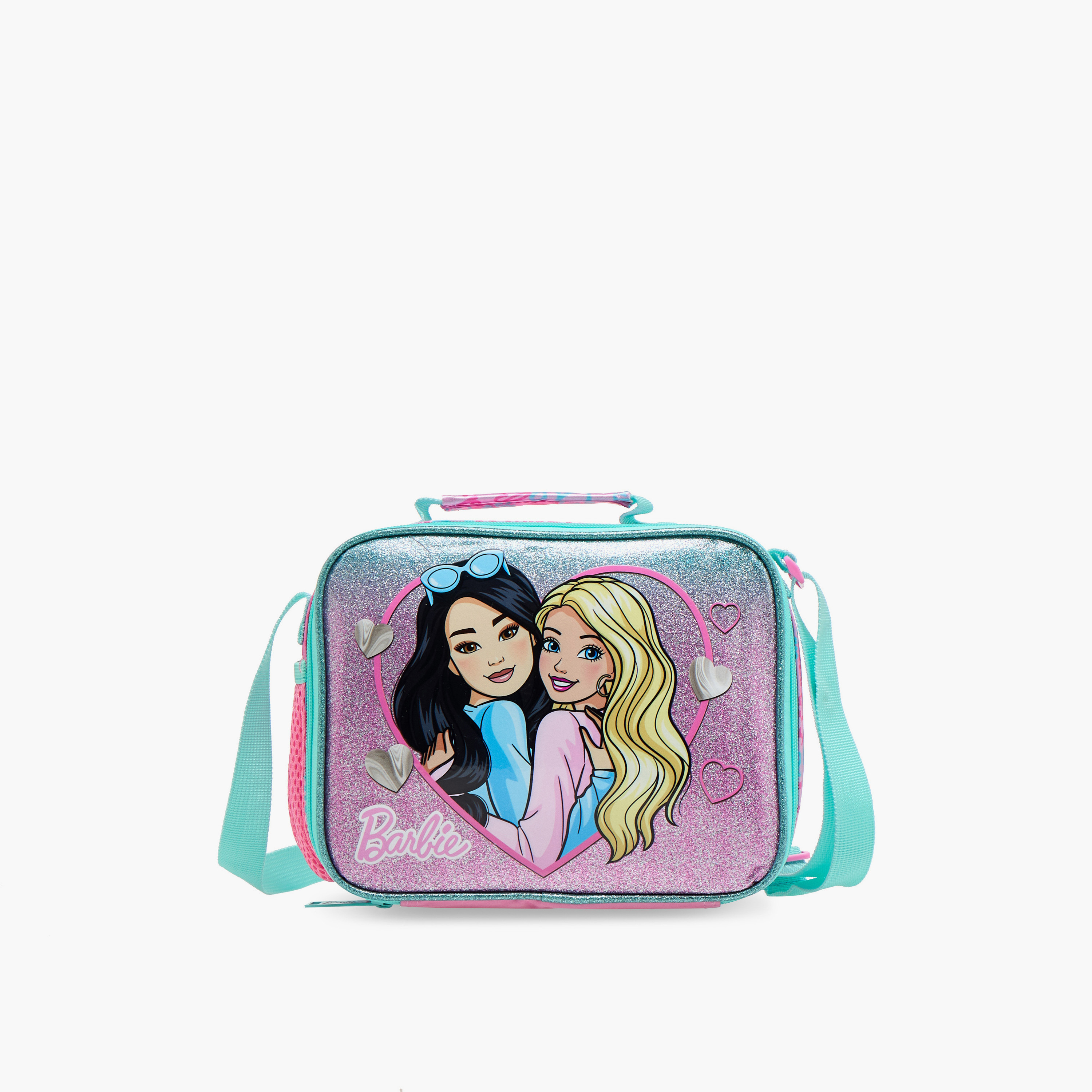 Barbie Printed Lunch Bag with Adjustable Strap and Zip Closure-school-lunchessentials-lunchbags-image-1