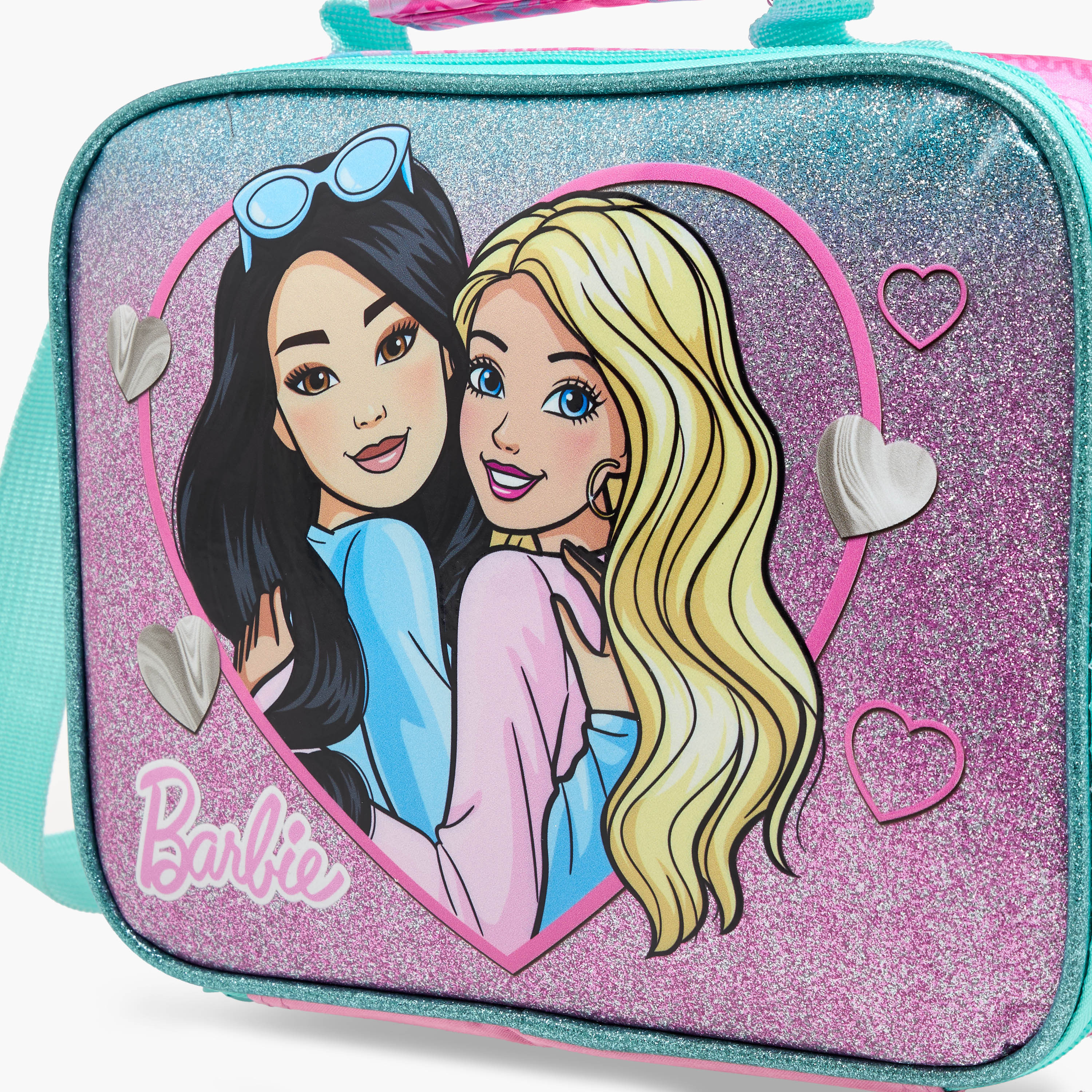 Barbie Printed Lunch Bag with Adjustable Strap and Zip Closure-school-lunchessentials-lunchbags-image-3