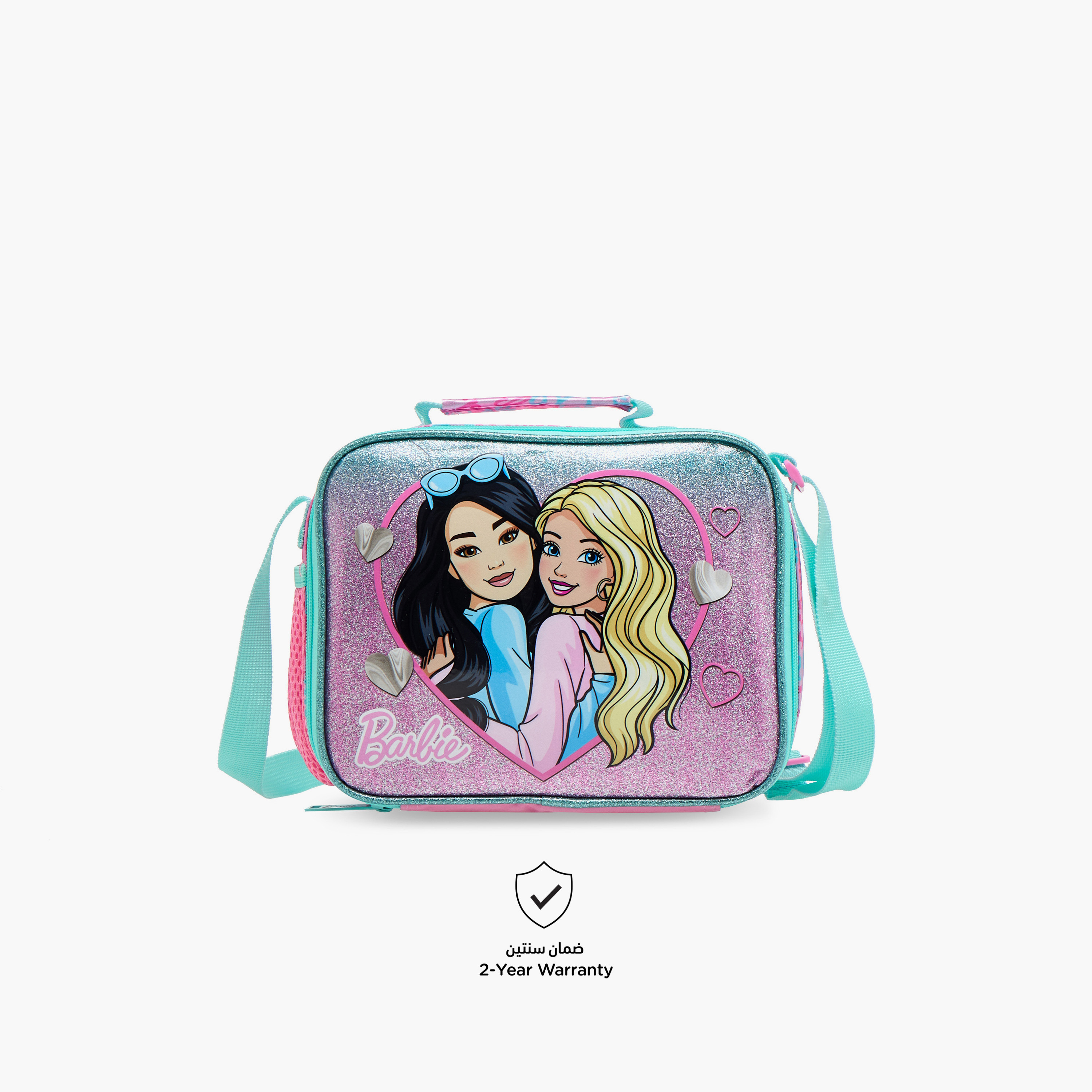 Barbie Printed Lunch Bag with Adjustable Strap and Zip Closure-school-lunchessentials-lunchbags-image-4