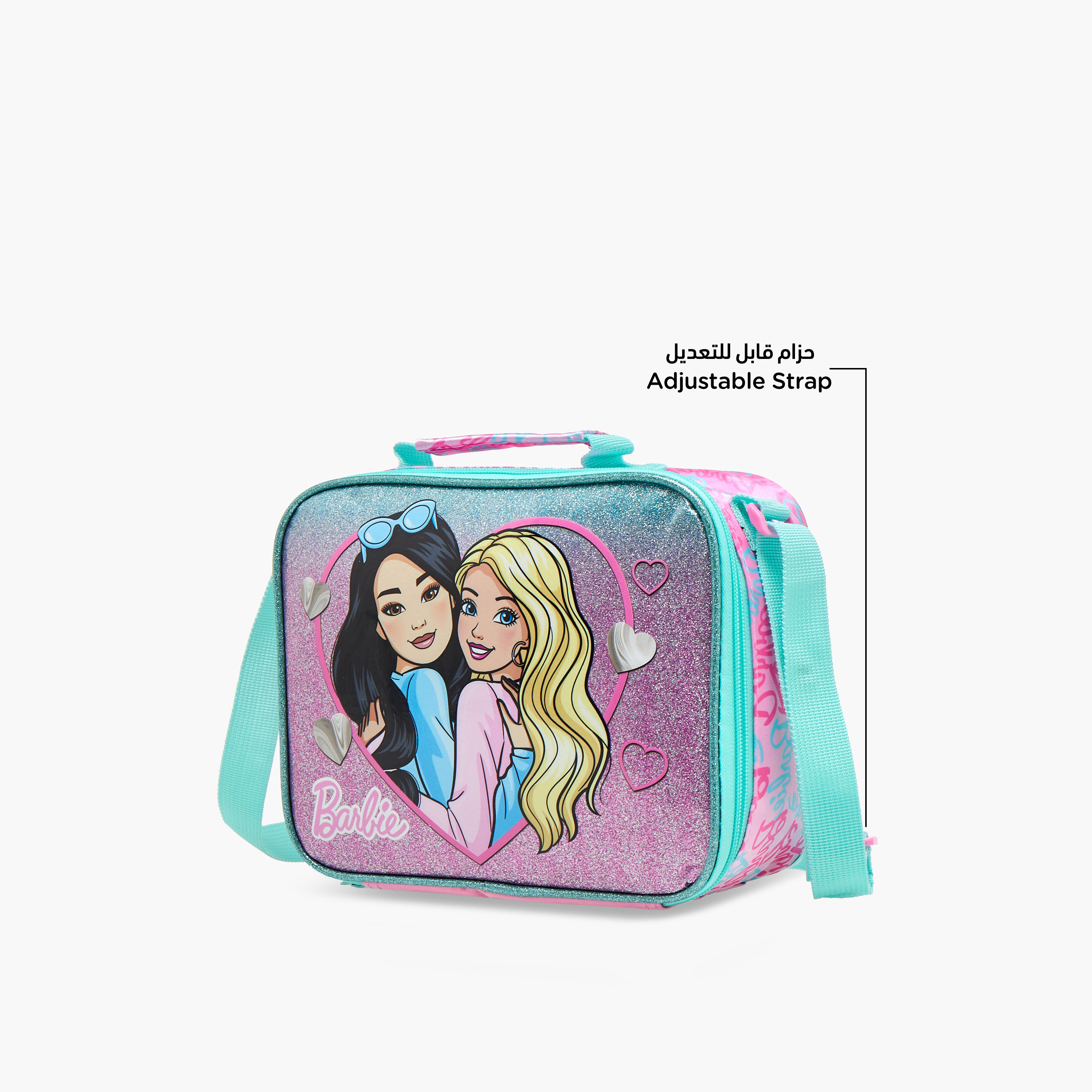Barbie Printed Lunch Bag with Adjustable Strap and Zip Closure-school-lunchessentials-lunchbags-image-6