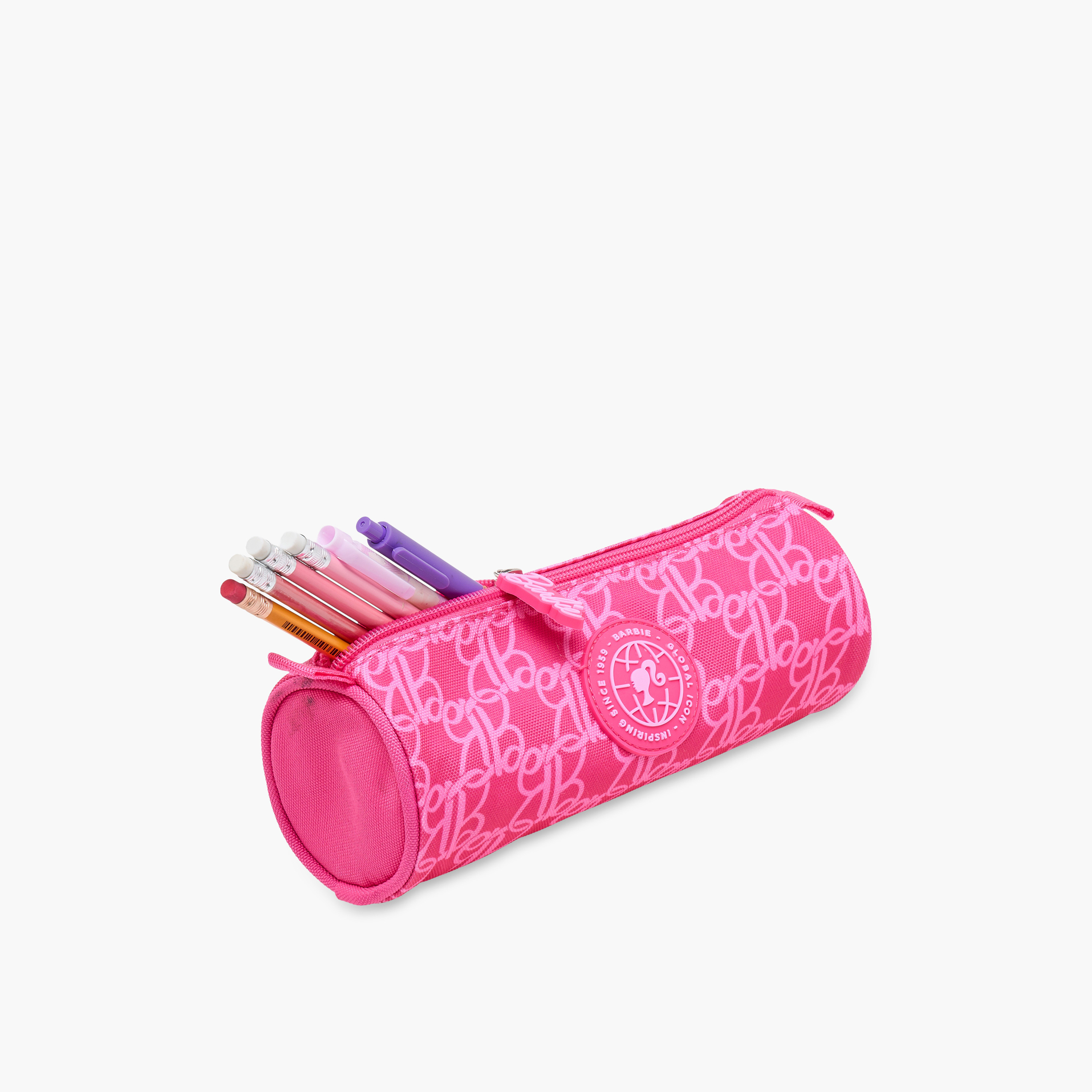 Barbie Printed Pencil Pouch with Zip Closure-school-stationery-pencilcases-image-7