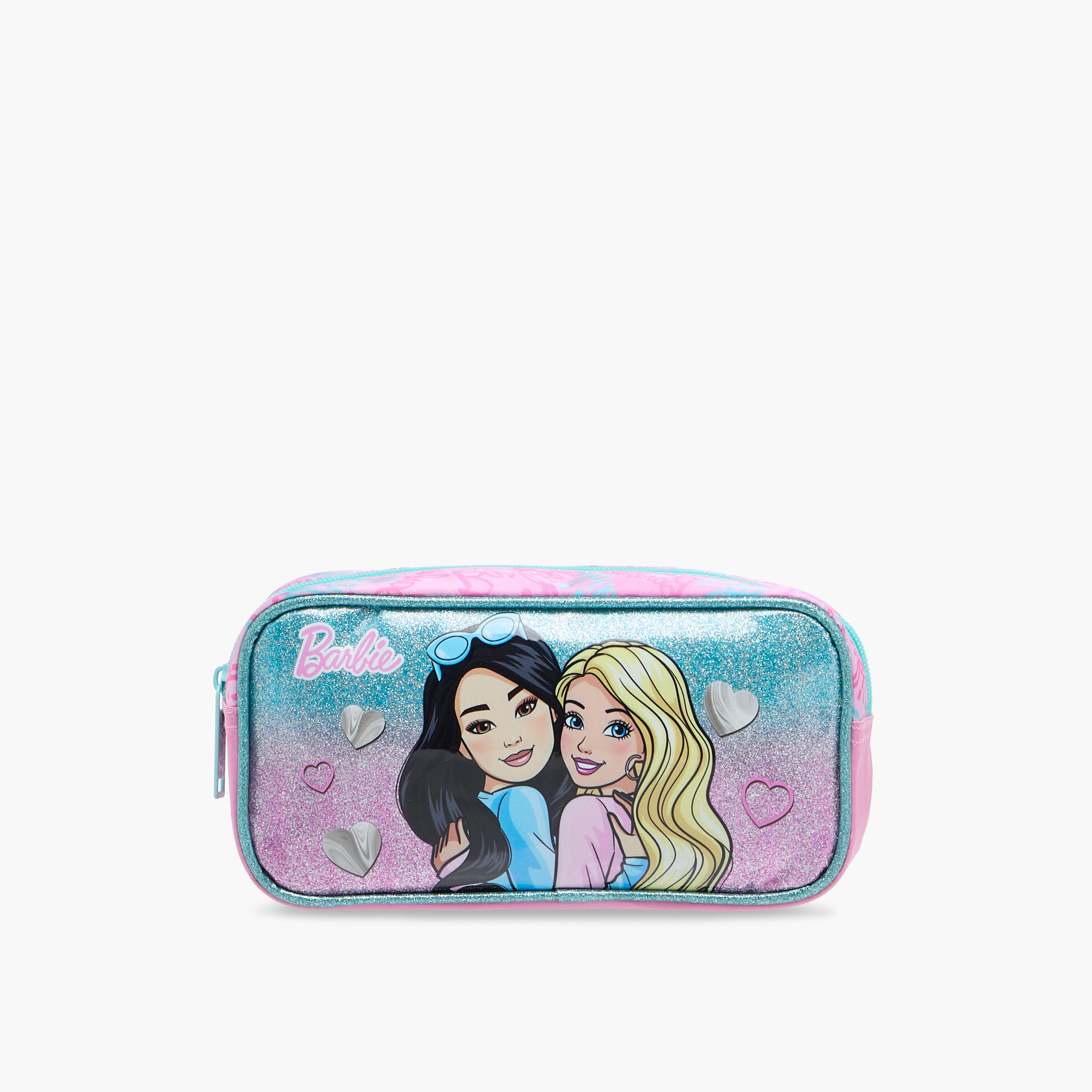 Barbie Printed Pencil Pouch with Zip Closure-school-stationery-pencilcases-image-1