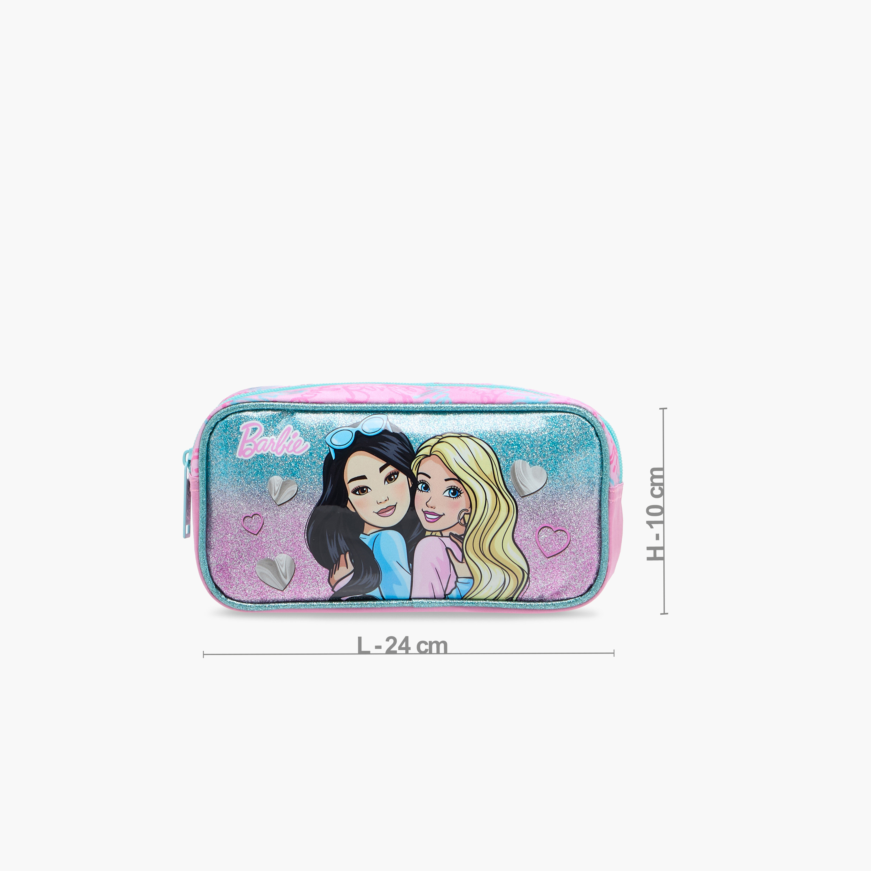 Barbie Printed Pencil Pouch with Zip Closure-school-stationery-pencilcases-image-2