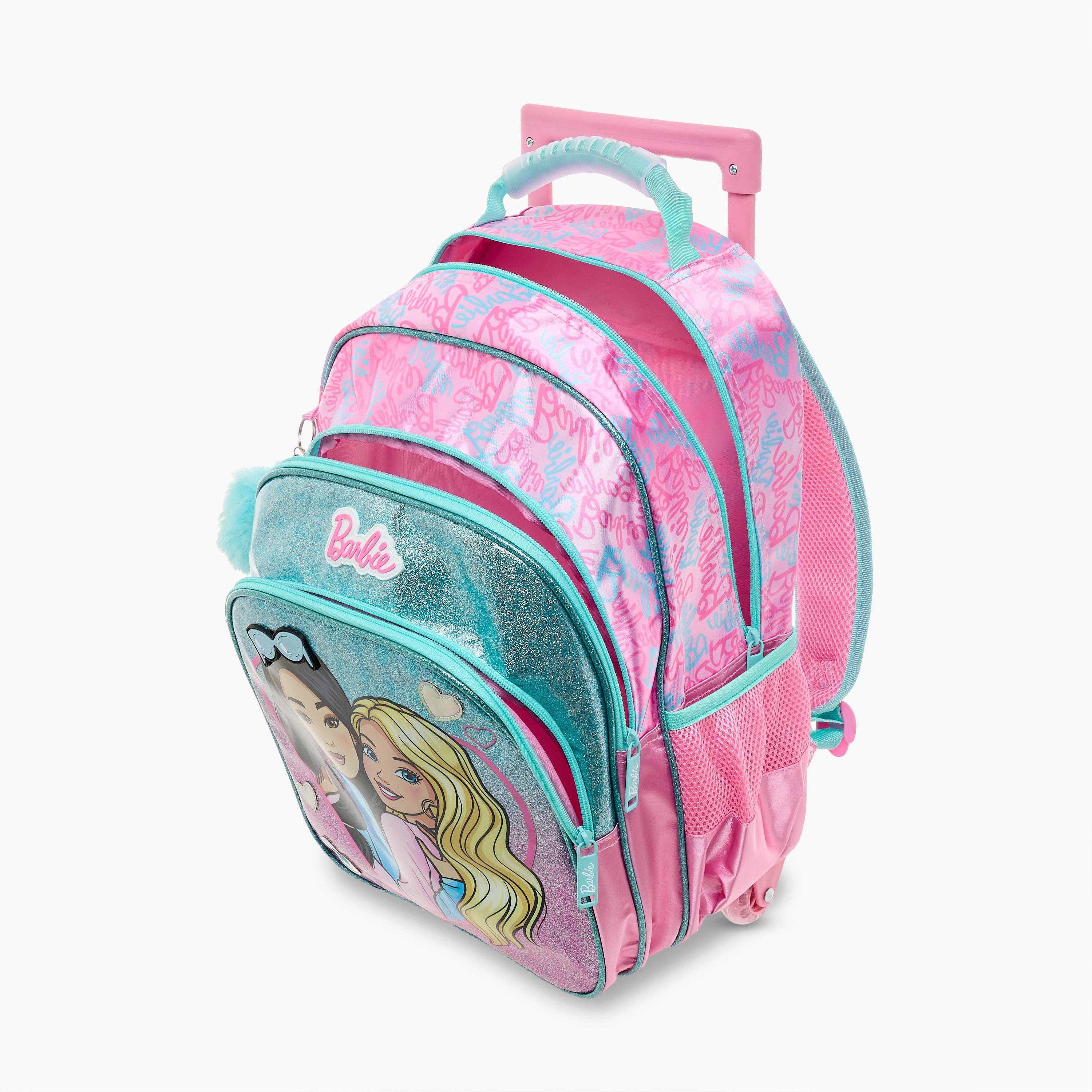 Barbie Printed Trolley Backpack with Retractable Handle - 16 inches-school-bagsandbackpacks-trolleybags-image-15