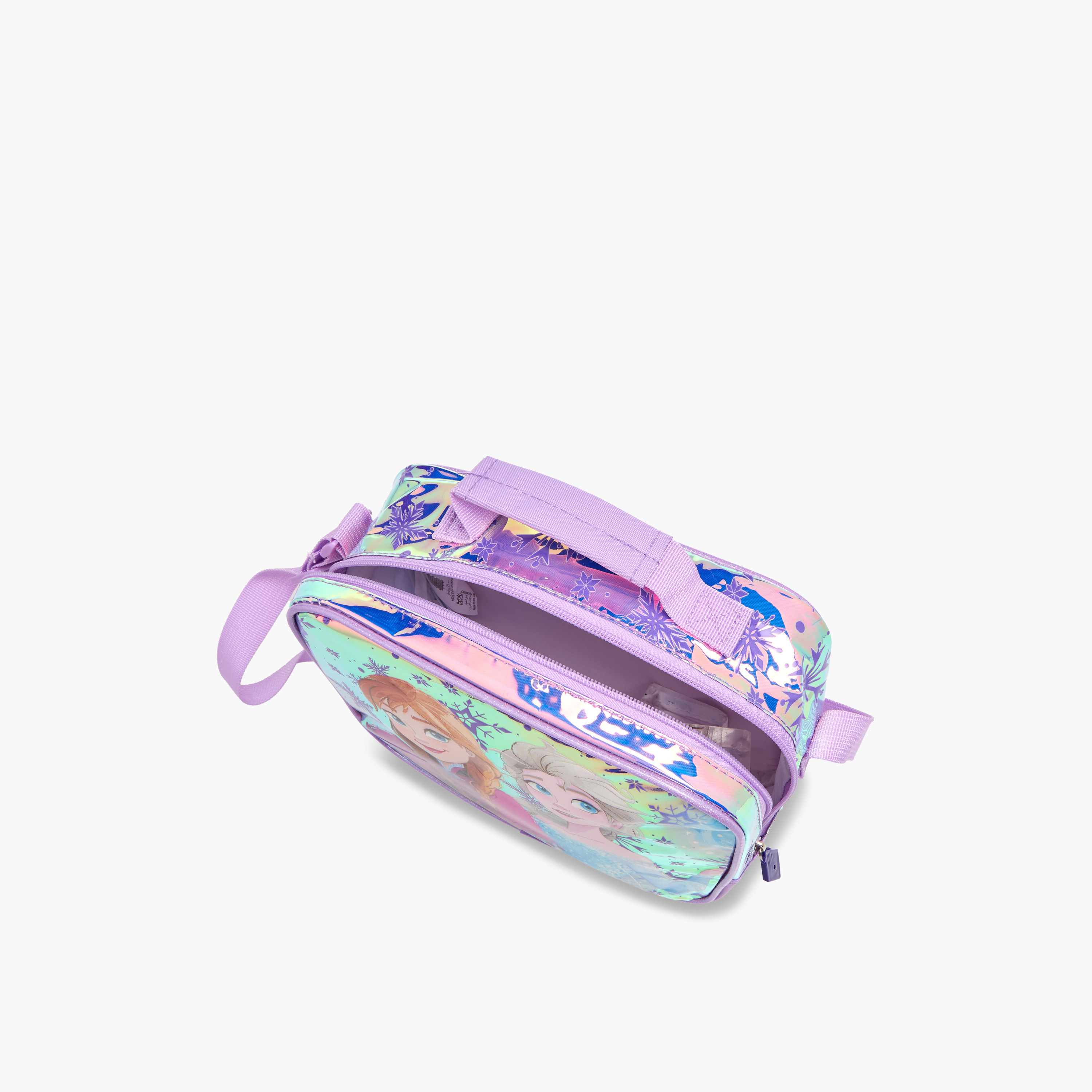 Disney Frozen Print Lunch Bag with Adjustable Strap and Zip Closure-school-lunchessentials-lunchbags-image-7