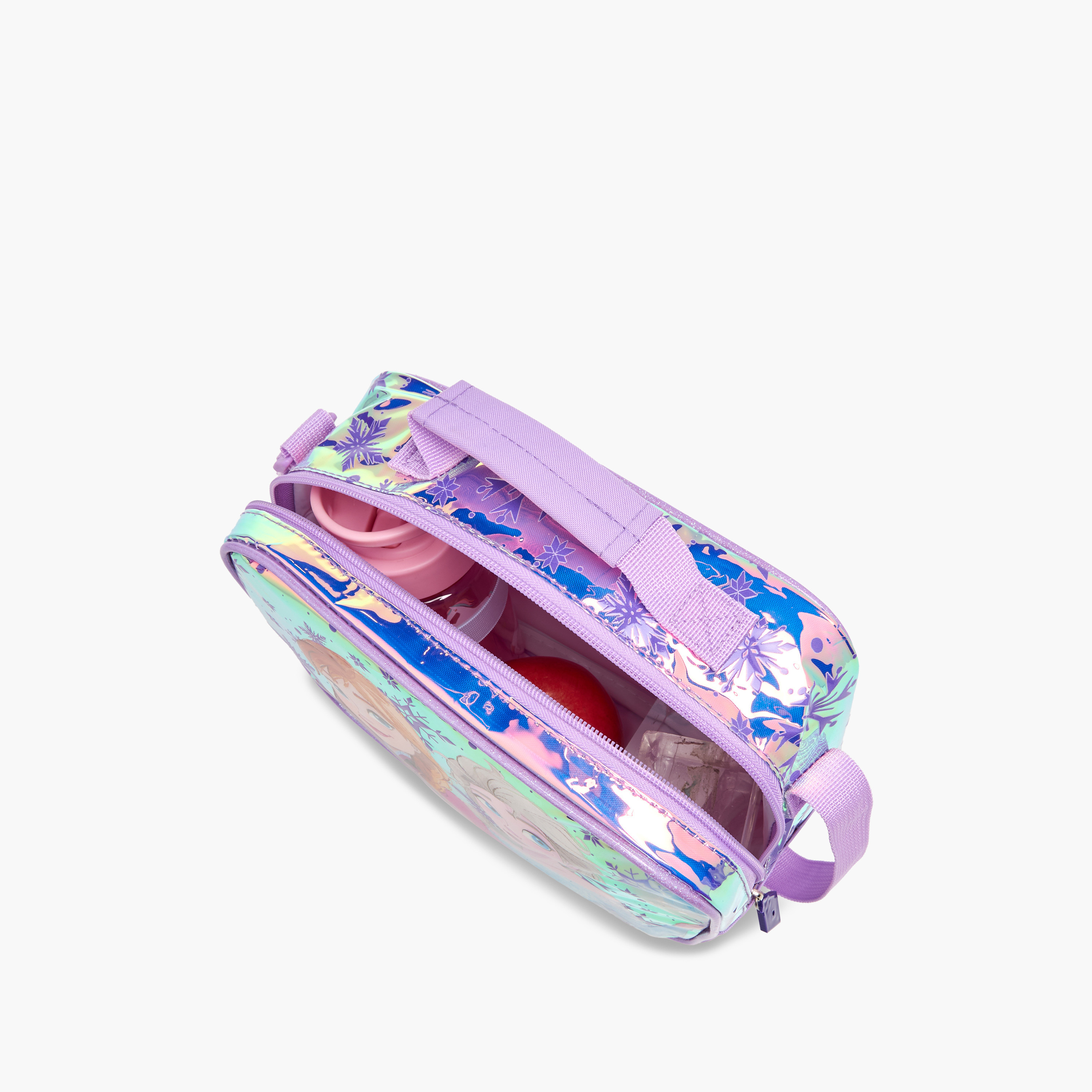 Disney Frozen Print Lunch Bag with Adjustable Strap and Zip Closure-school-lunchessentials-lunchbags-image-8