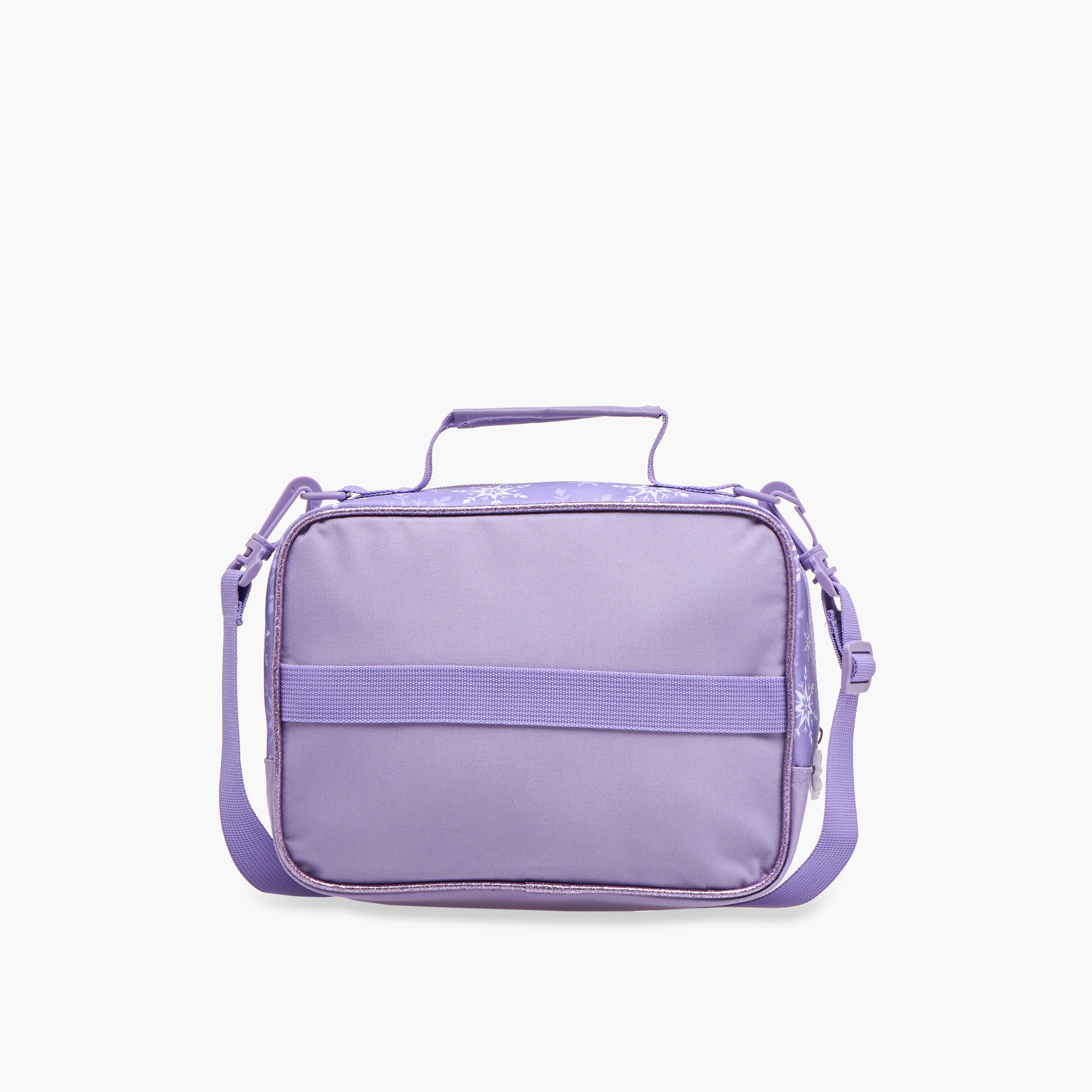 Disney Frozen Print Lunch Bag with Detachable Strap and Zip Closure-school-lunchessentials-lunchbags-image-5