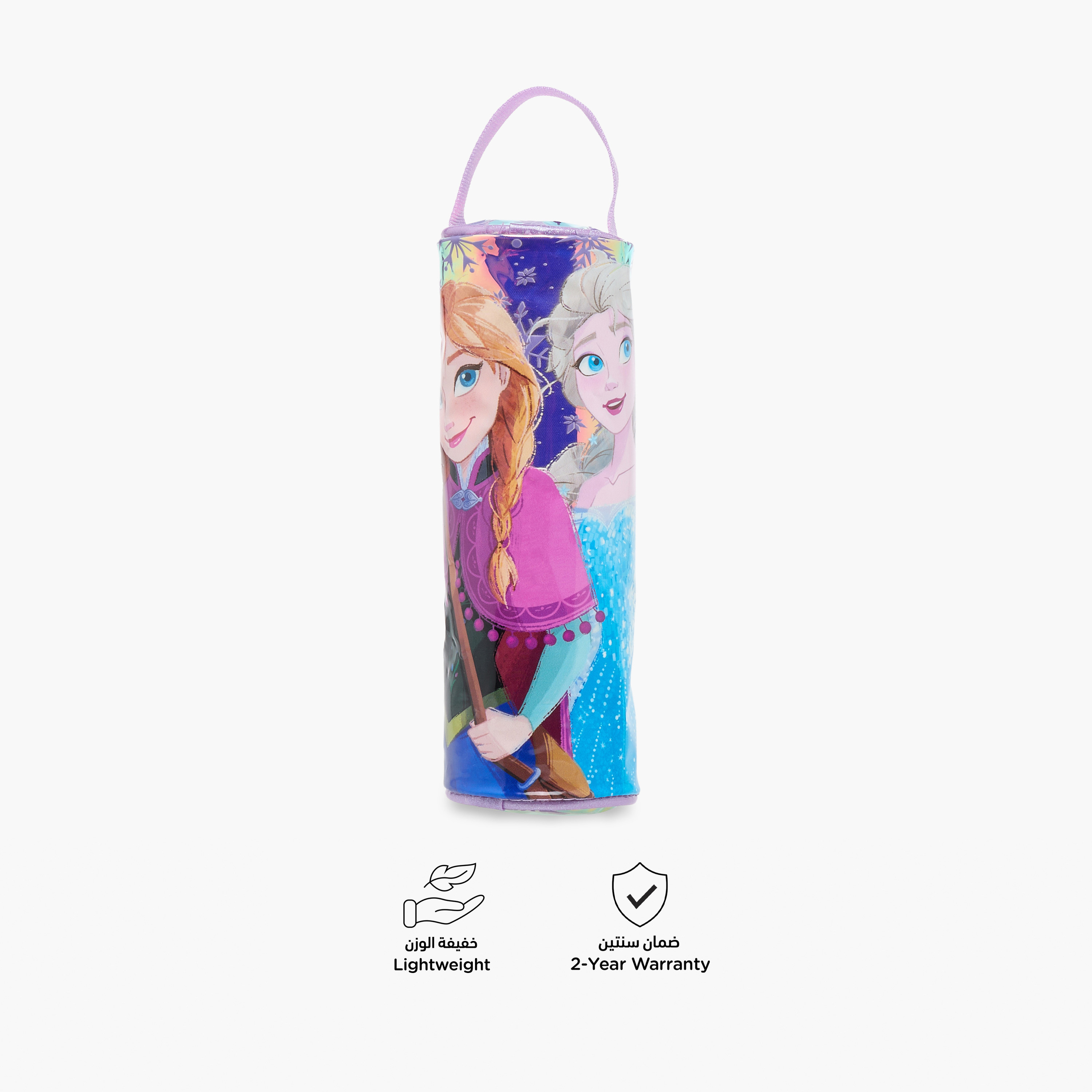 Disney Frozen Print Pencil Pouch with Zip Closure-school-stationery-pencilcases-image-4