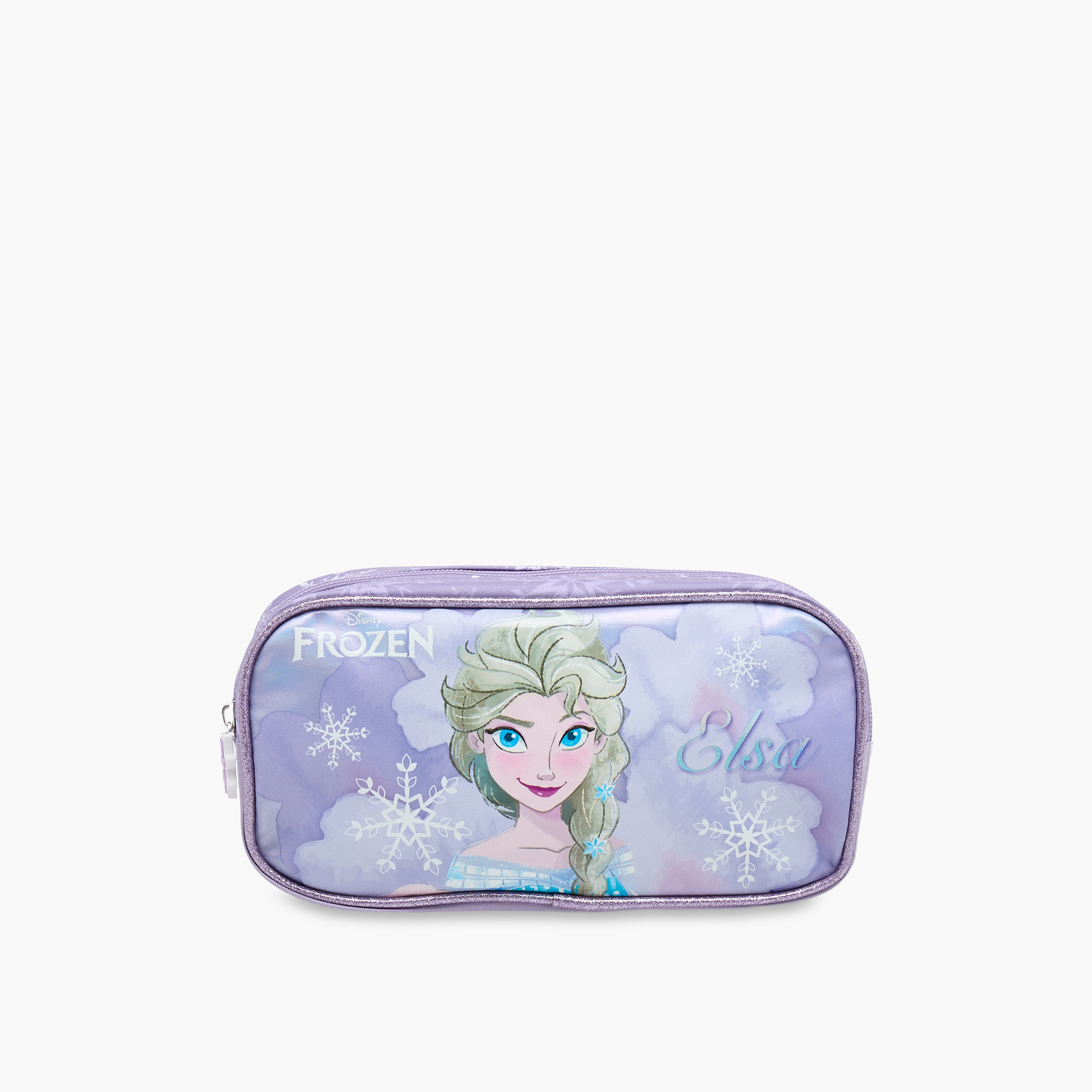 Disney Frozen Print Pencil Pouch with Zip Closure-school-stationery-pencilcases-image-1