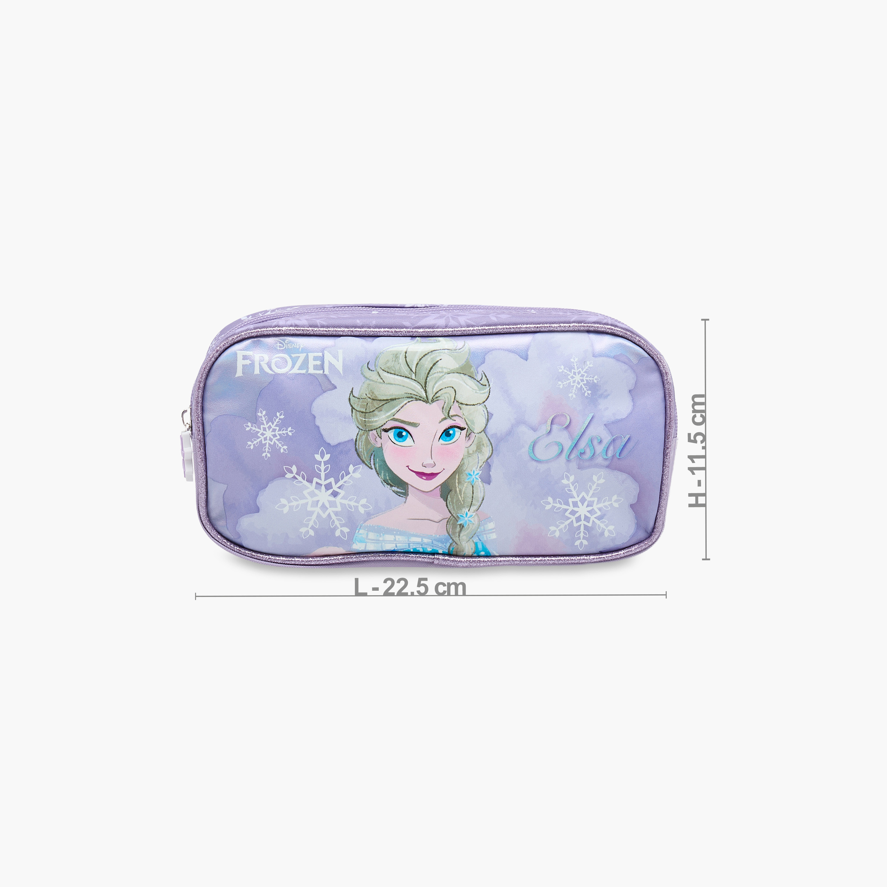Disney Frozen Print Pencil Pouch with Zip Closure-school-stationery-pencilcases-image-2