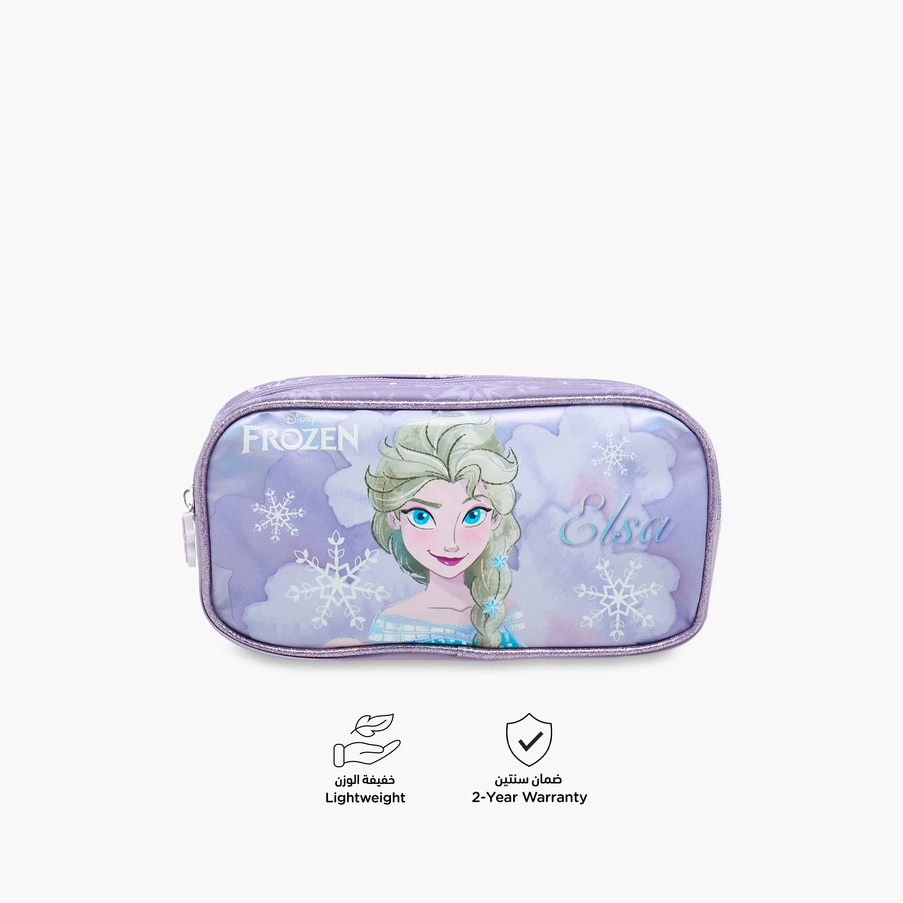 Disney Frozen Print Pencil Pouch with Zip Closure-school-stationery-pencilcases-image-4