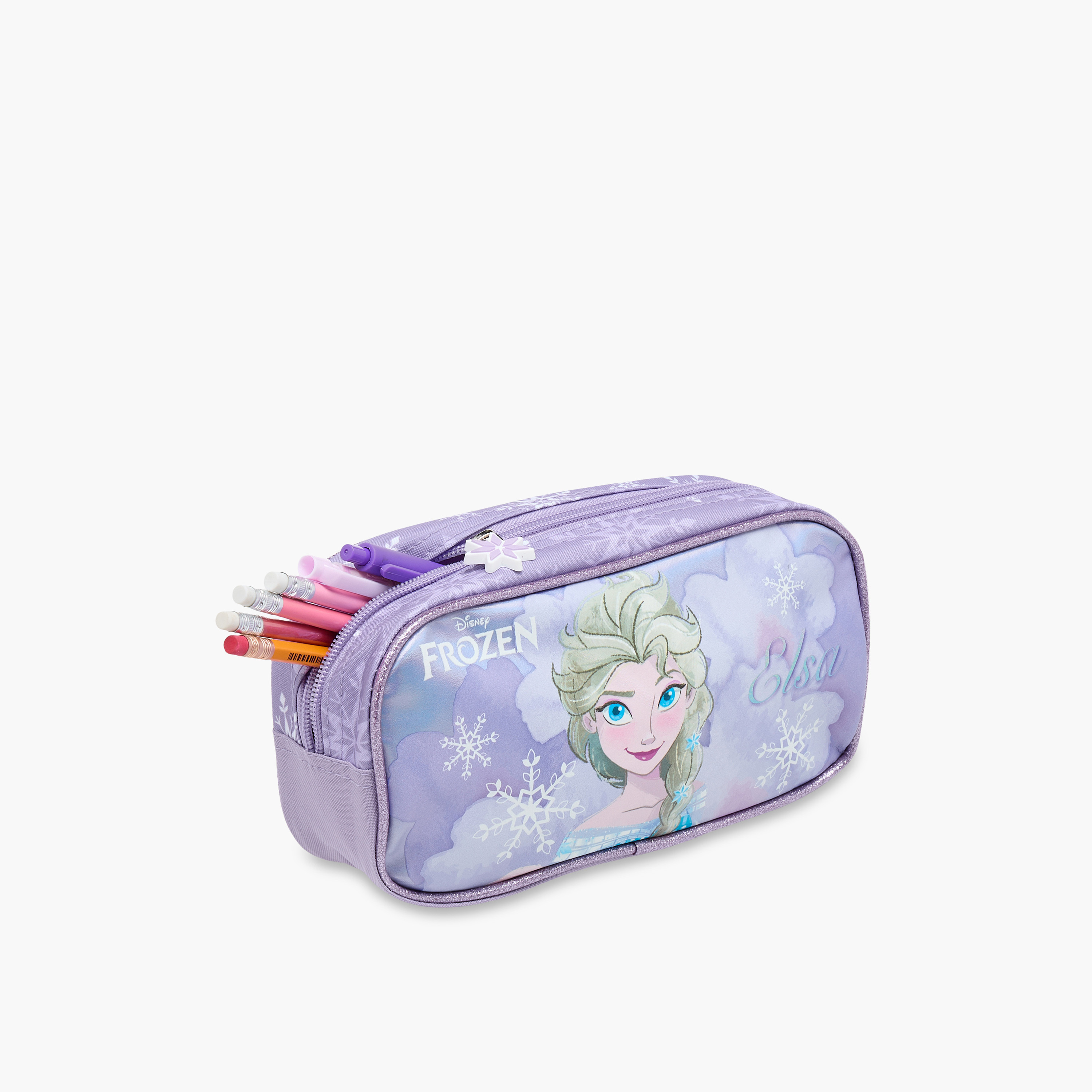 Disney Frozen Print Pencil Pouch with Zip Closure-school-stationery-pencilcases-image-7