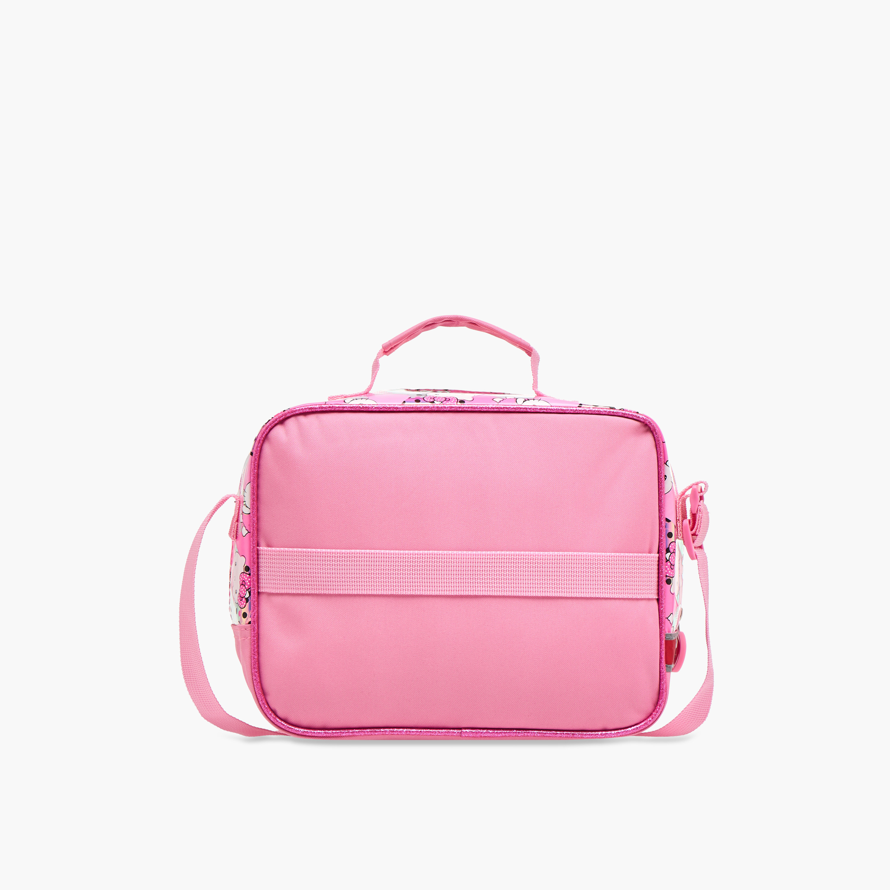 شنطة غداء بطبعات هالو كيتي وحزام قابل للتعديل وسحاب إغلاق-school-lunchessentials-lunchbags-image-5