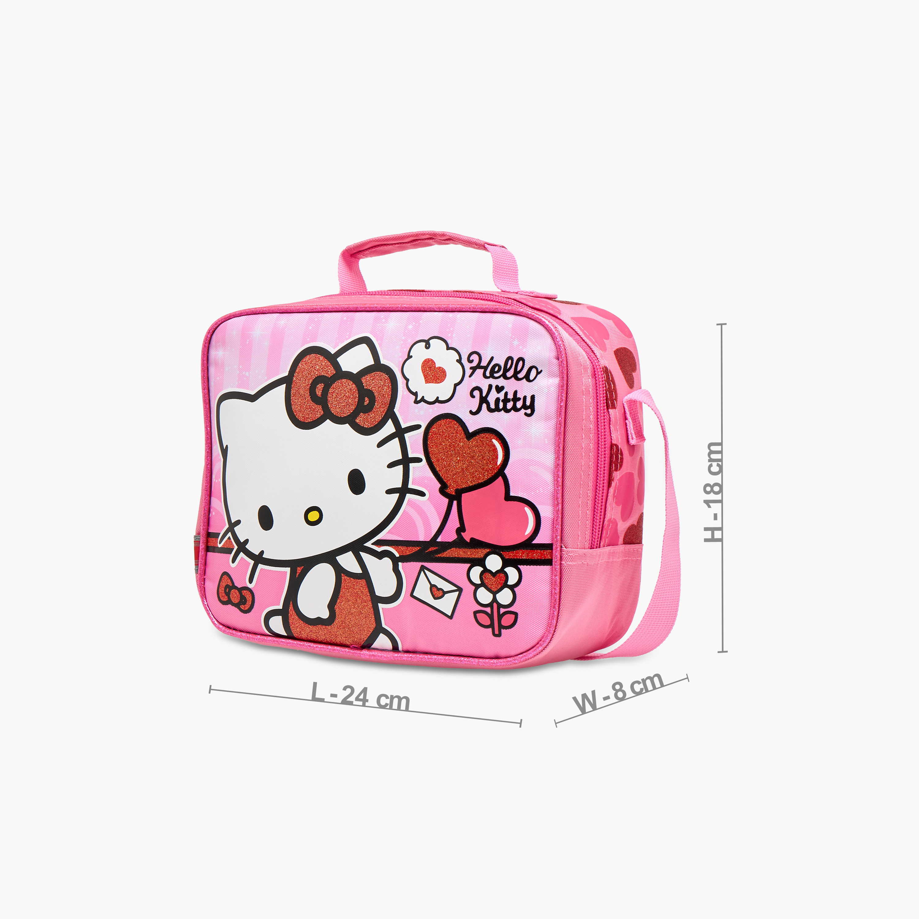Hello Kitty Insulated Lunch Bag with Zip Closure-school-lunchessentials-lunchbags-image-2