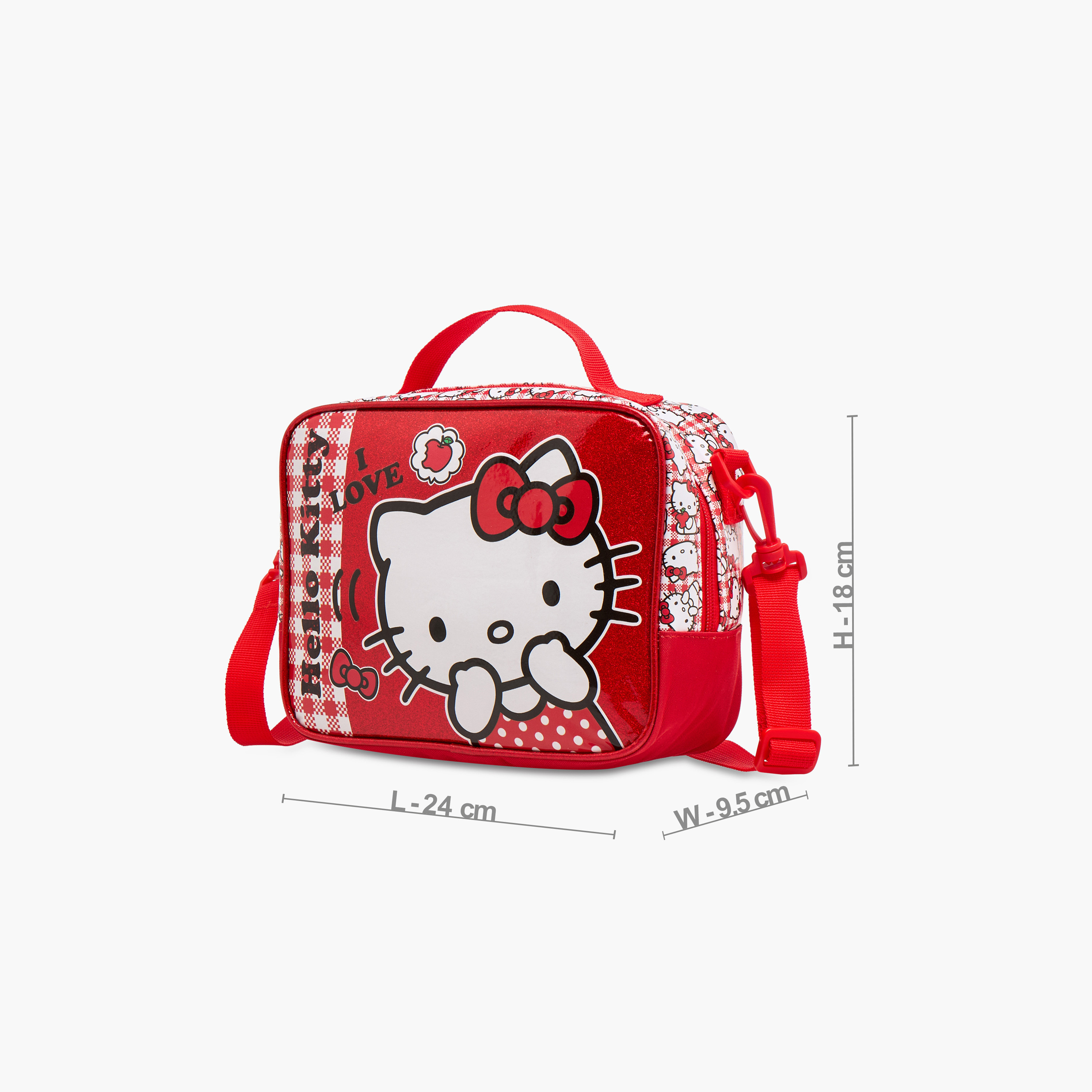 Hello Kitty Insulated Lunch Bag with Zip Closure-school-lunchessentials-lunchbags-image-2