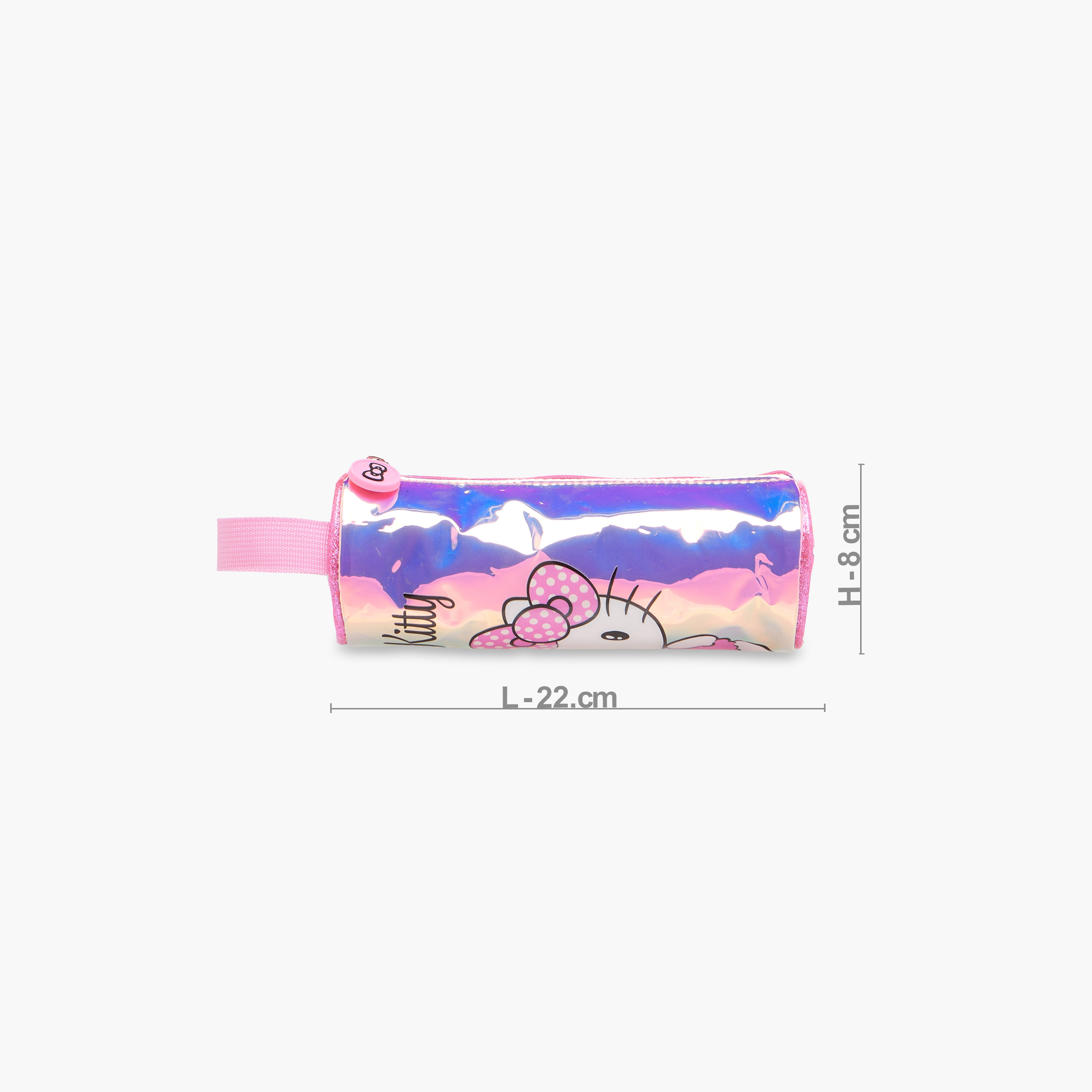 Hello Kitty Holographic Pencil Pouch with Zip Closure-school-stationery-pencilcases-image-2