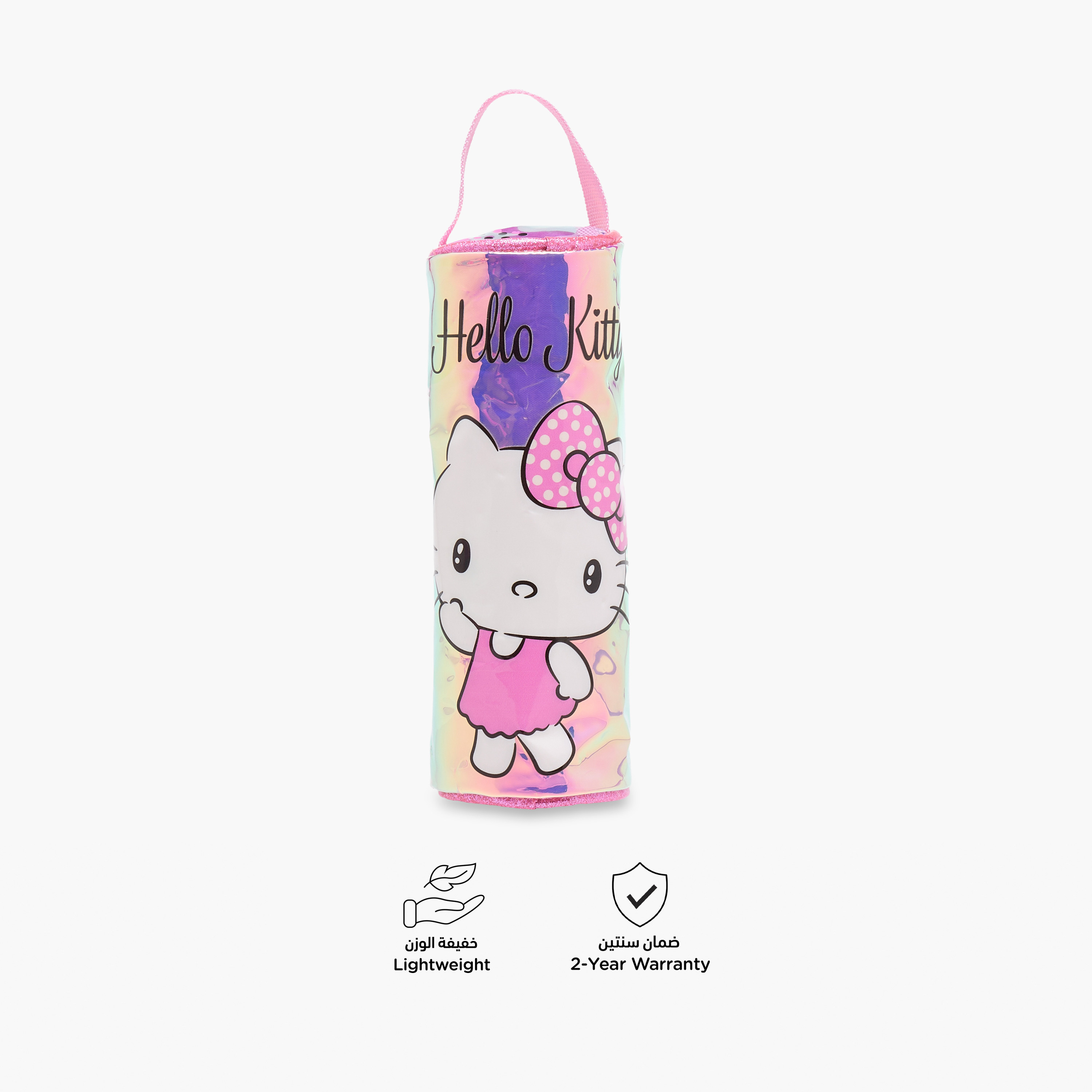 Hello Kitty Holographic Pencil Pouch with Zip Closure-school-stationery-pencilcases-image-4