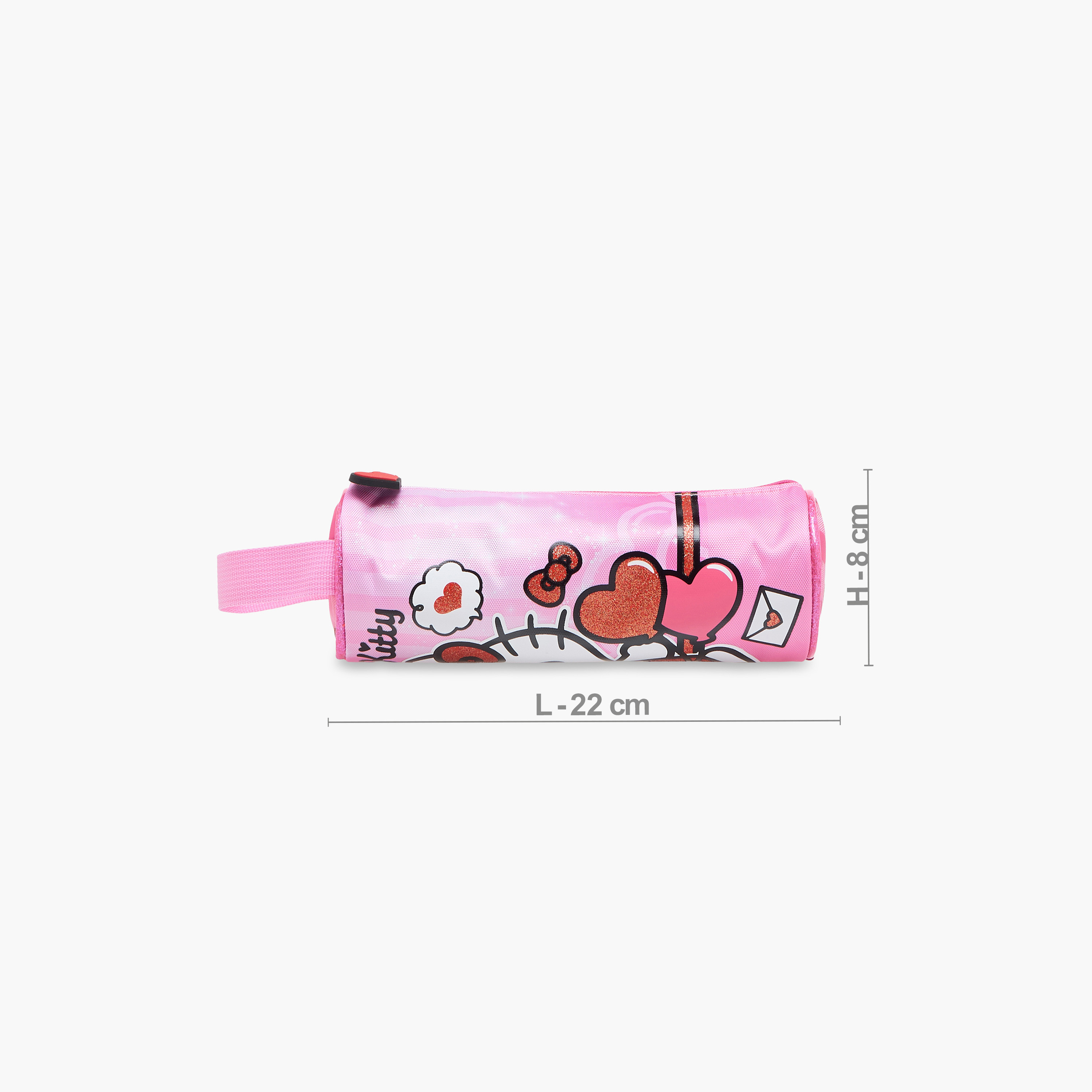 Hello Kitty Printed Pencil Pouch with Zip Closure-school-stationery-pencilcases-image-2