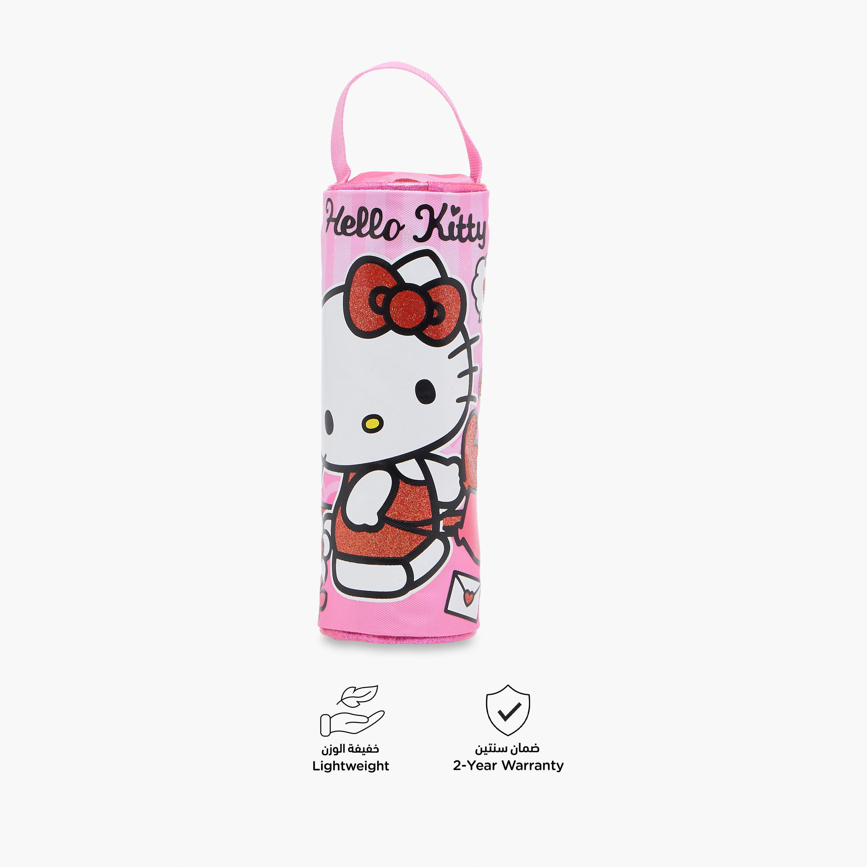 Hello Kitty Printed Pencil Pouch with Zip Closure-school-stationery-pencilcases-image-4