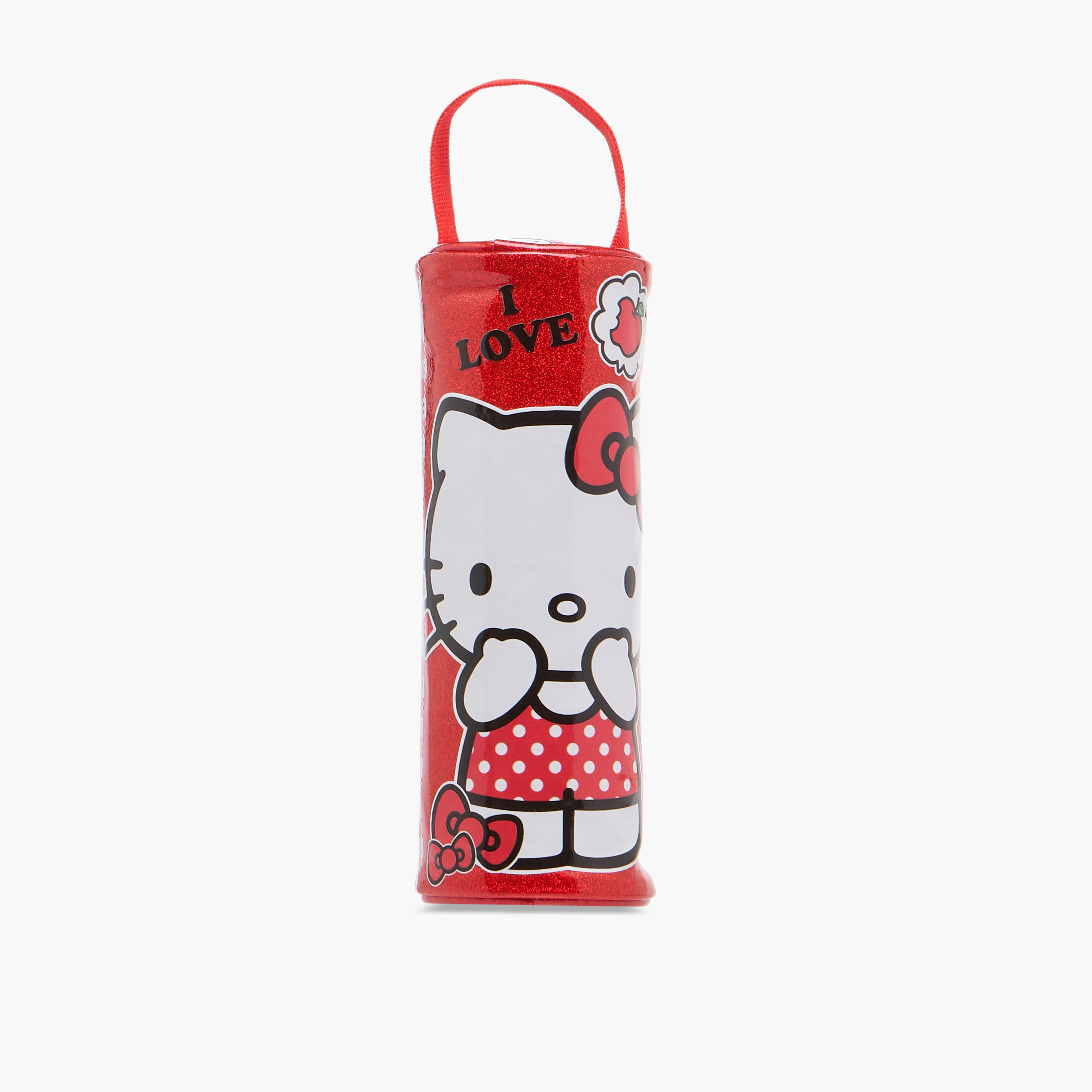 Hello Kitty Print Pencil Pouch with Zip Closure-school-stationery-pencilcases-image-1