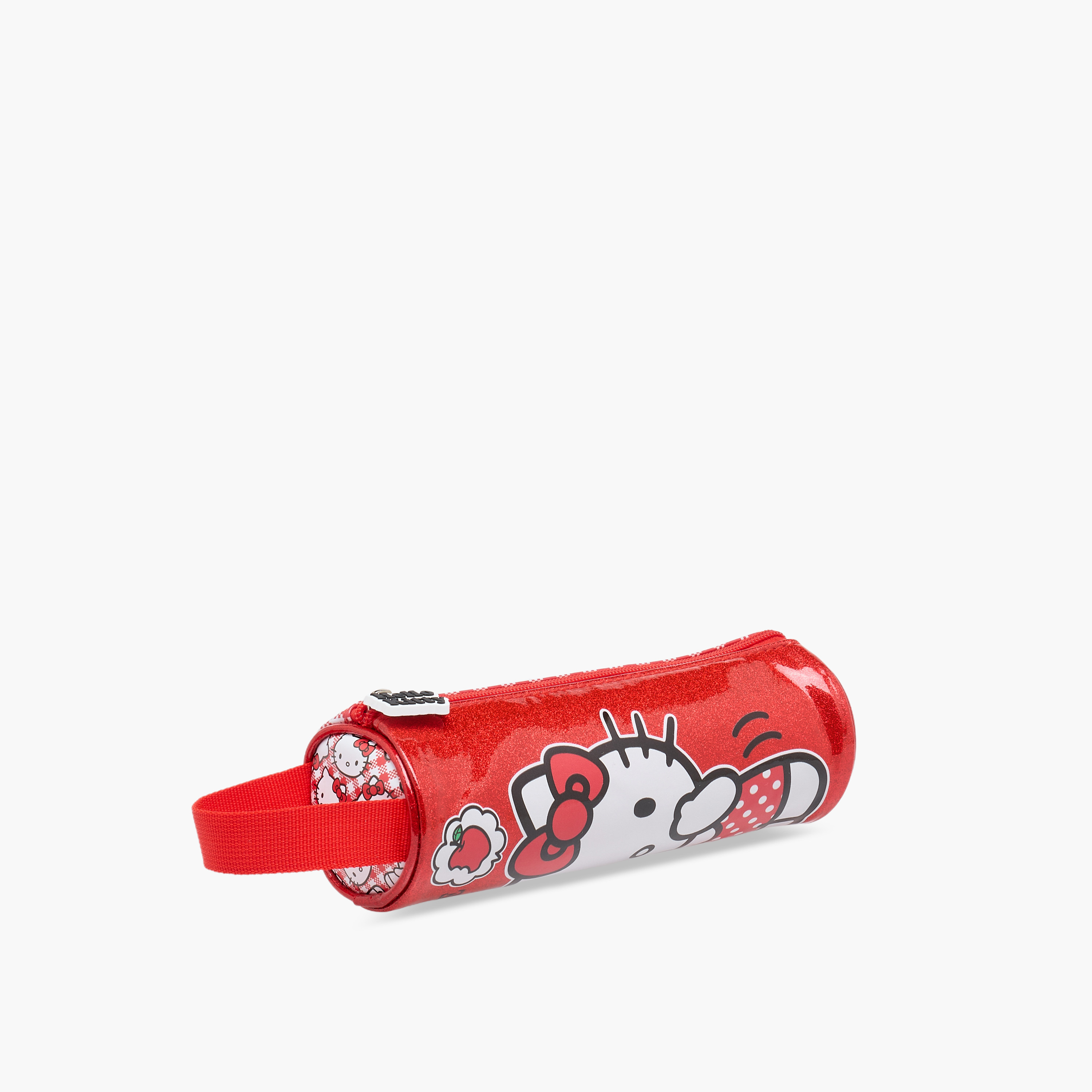 Hello Kitty Print Pencil Pouch with Zip Closure-school-stationery-pencilcases-image-3