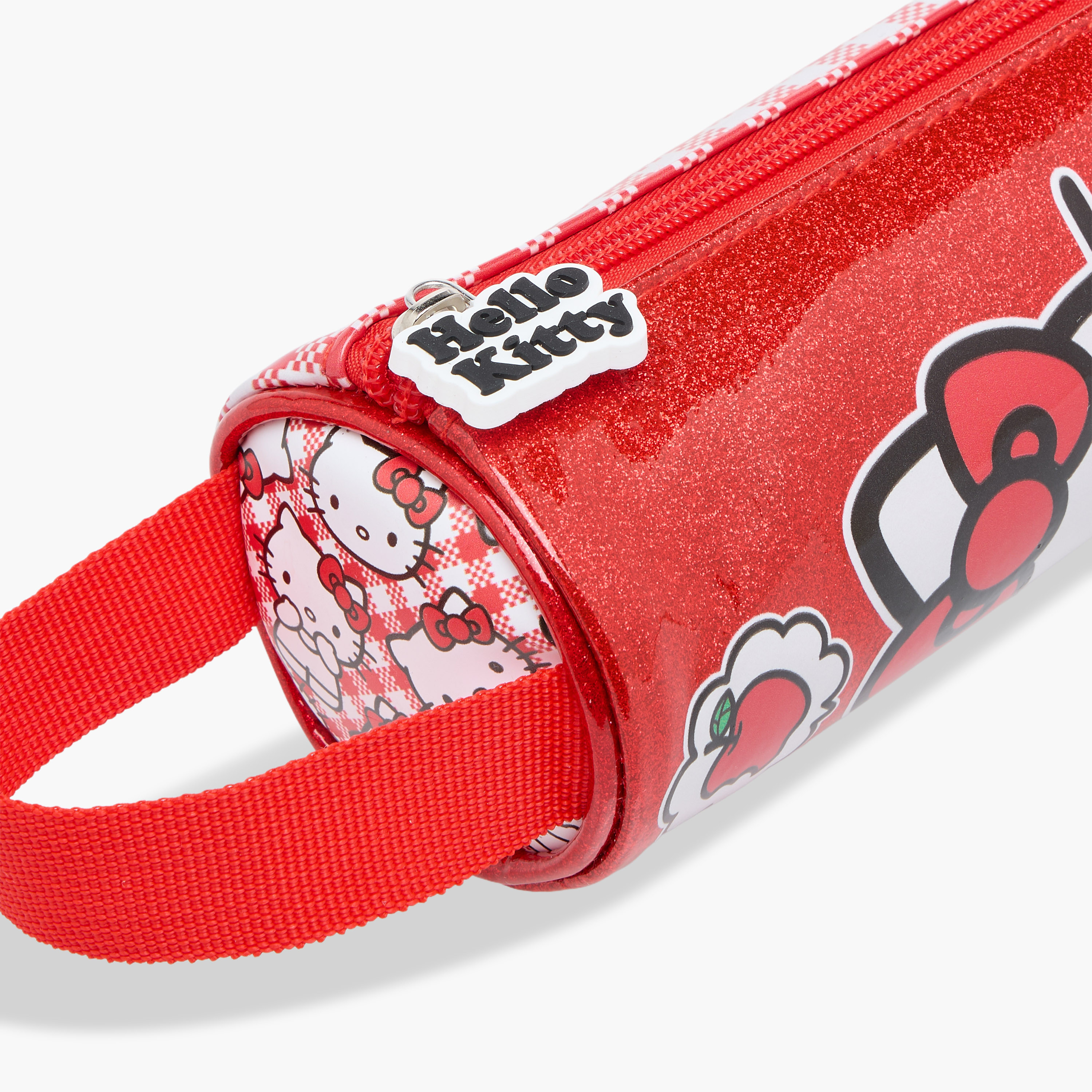 Hello Kitty Print Pencil Pouch with Zip Closure-school-stationery-pencilcases-image-8