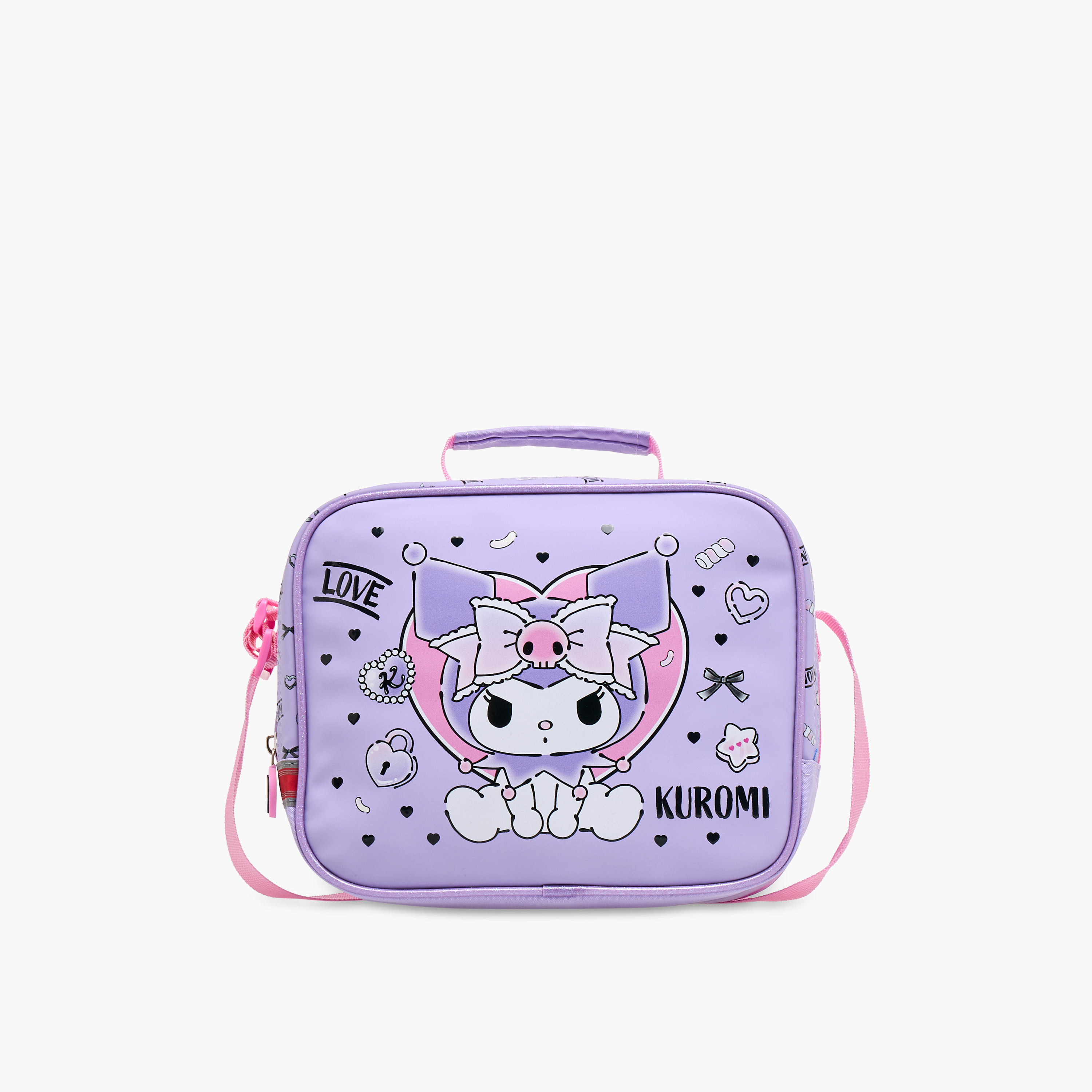 شنطة غداء عازلة بطبعات كورومي وسحاب إغلاق-school-lunchessentials-lunchbags-image-1