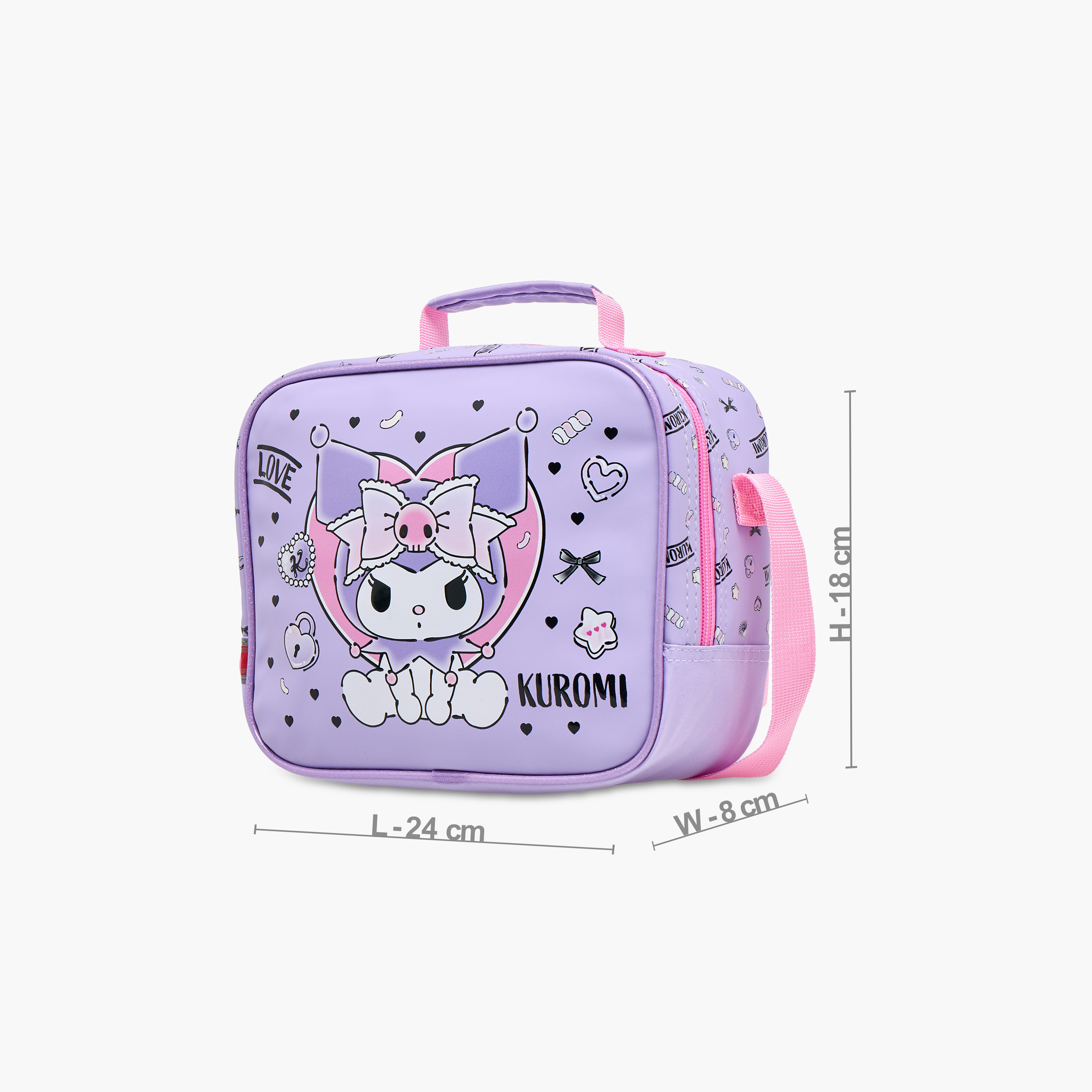 شنطة غداء عازلة بطبعات كورومي وسحاب إغلاق-school-lunchessentials-lunchbags-image-2