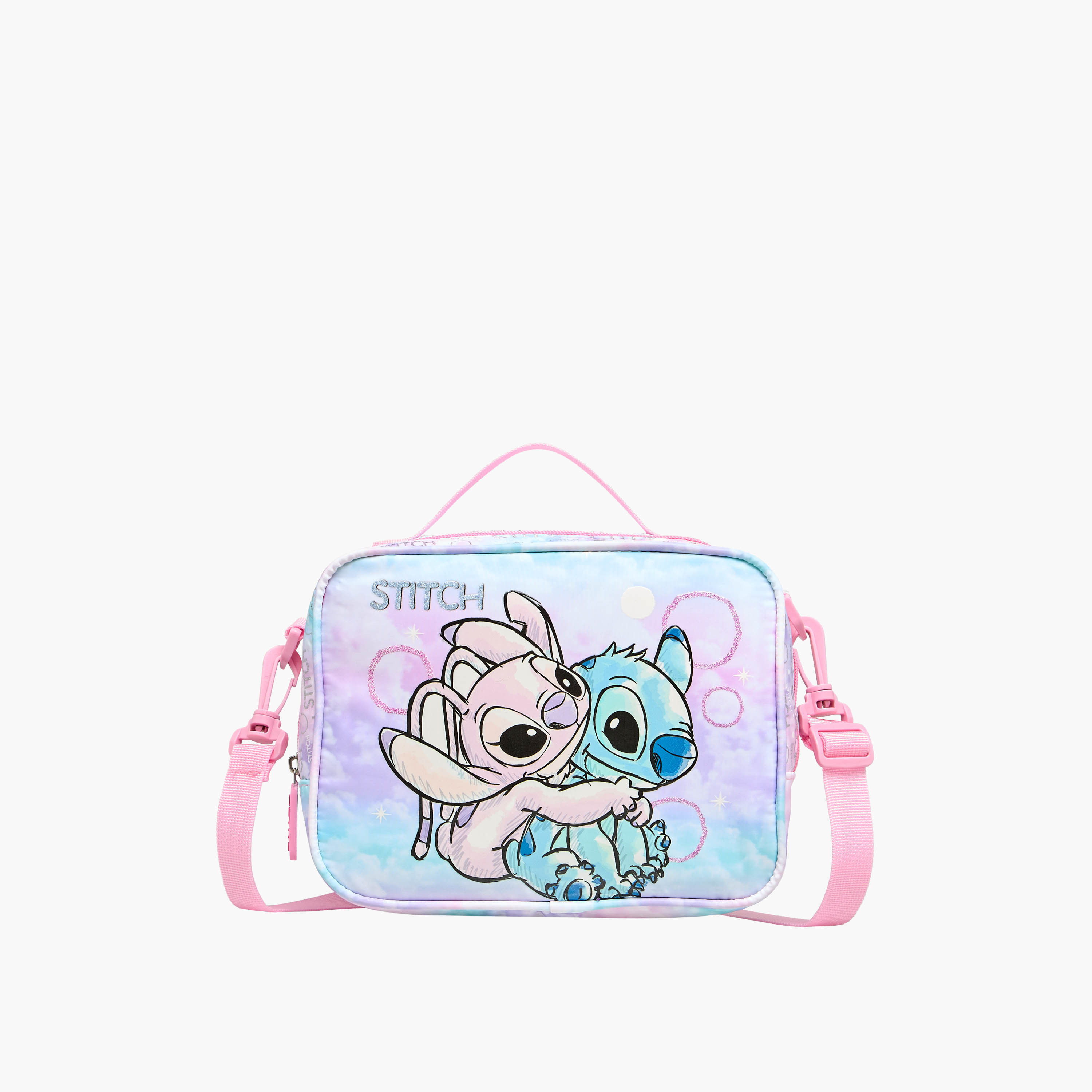 Lilo & Stitch Print Insulated Lunch Bag with Zip Closure-school-lunchessentials-lunchbags-image-1